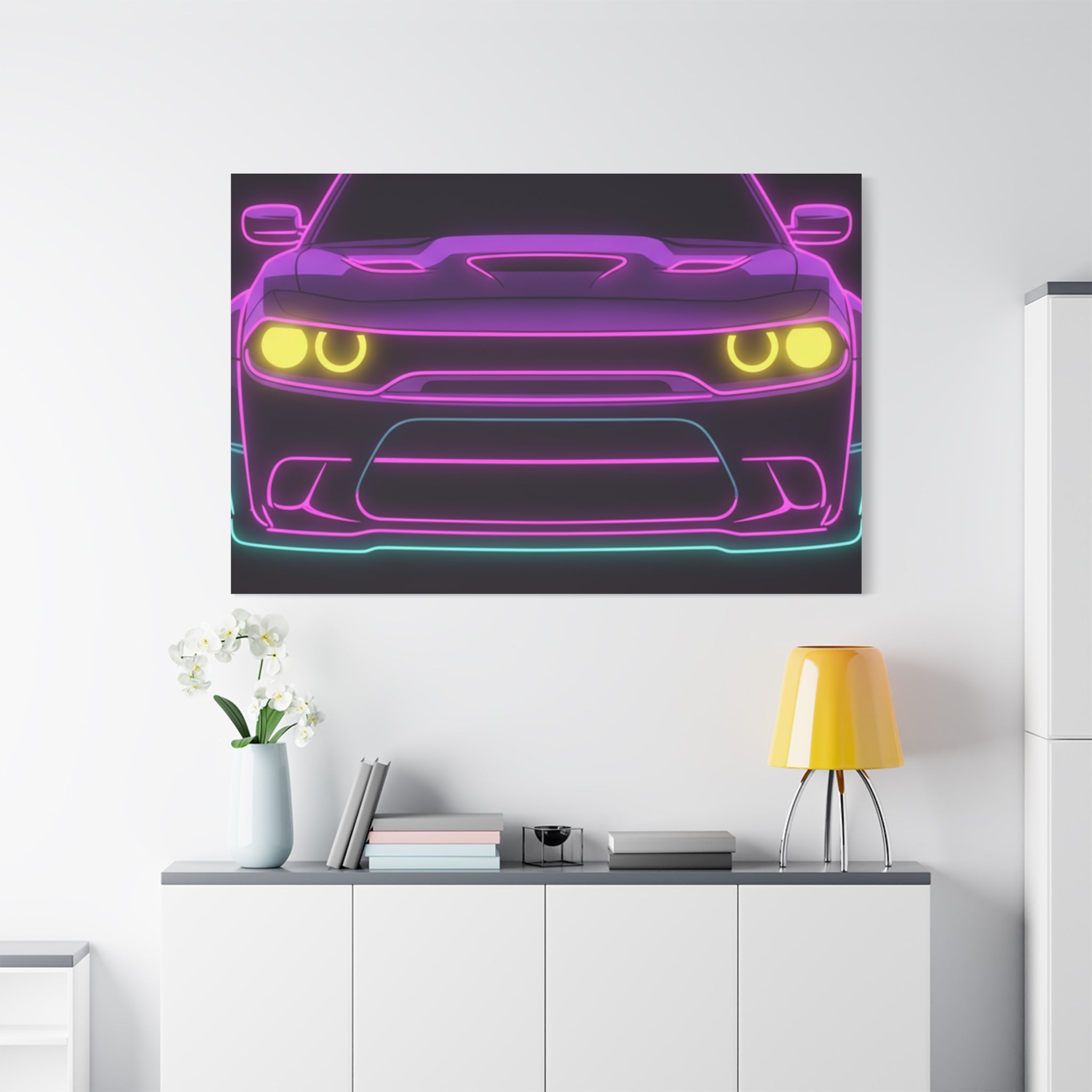 Dodge Challenger SRT Hellcat Canvas Wall Art