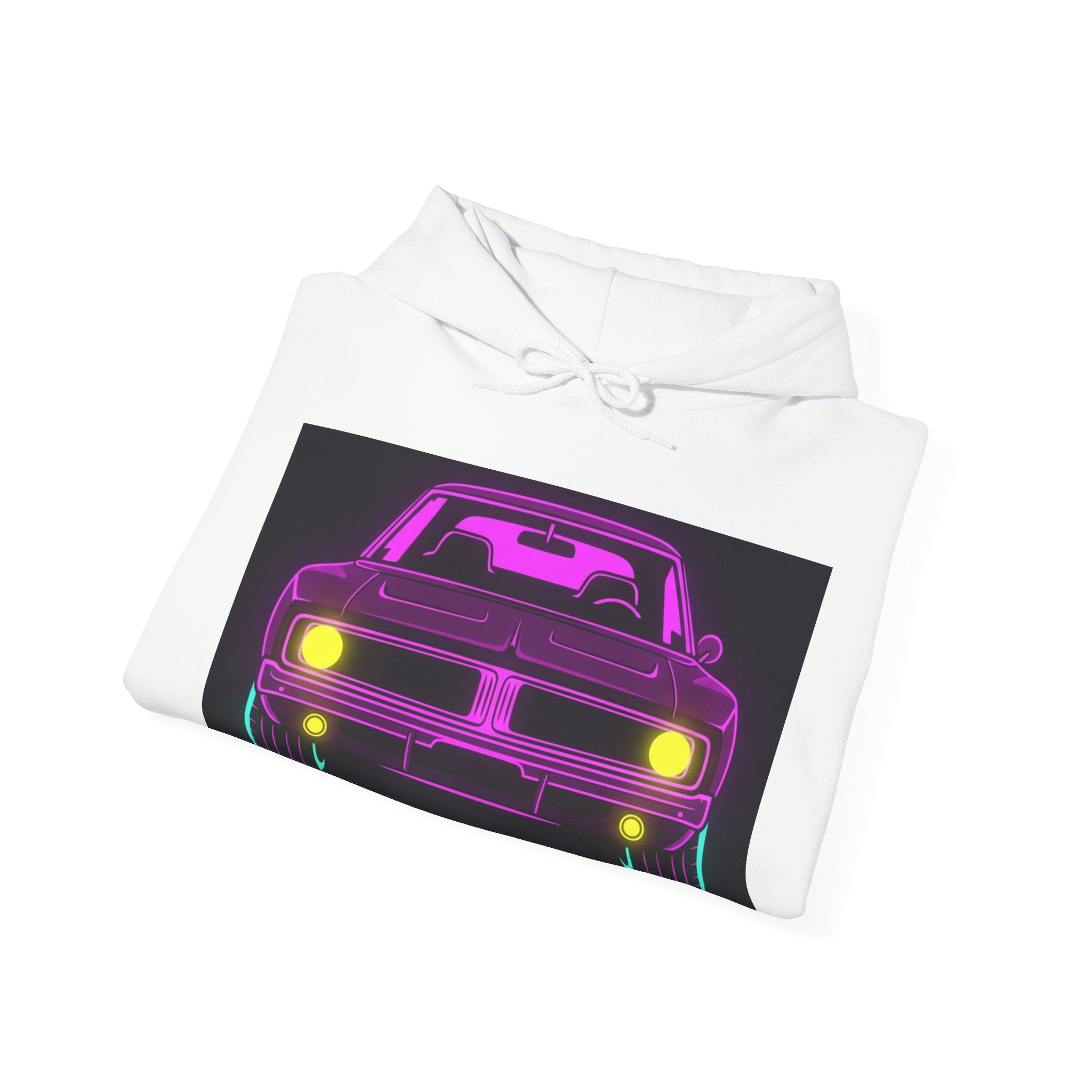 Dodge Charger R/T (1968-70) Resto-Mod Neon Synthwave Unisex Hoodie