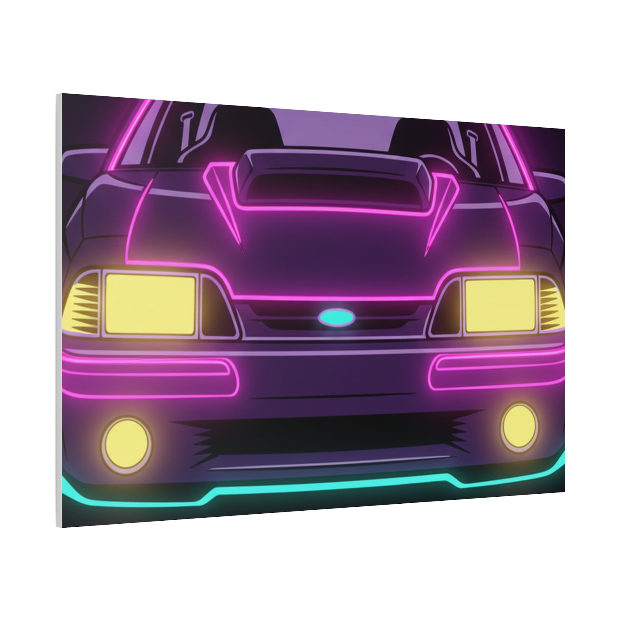 Ford Mustang Fox Body GT Canvas Wall Art