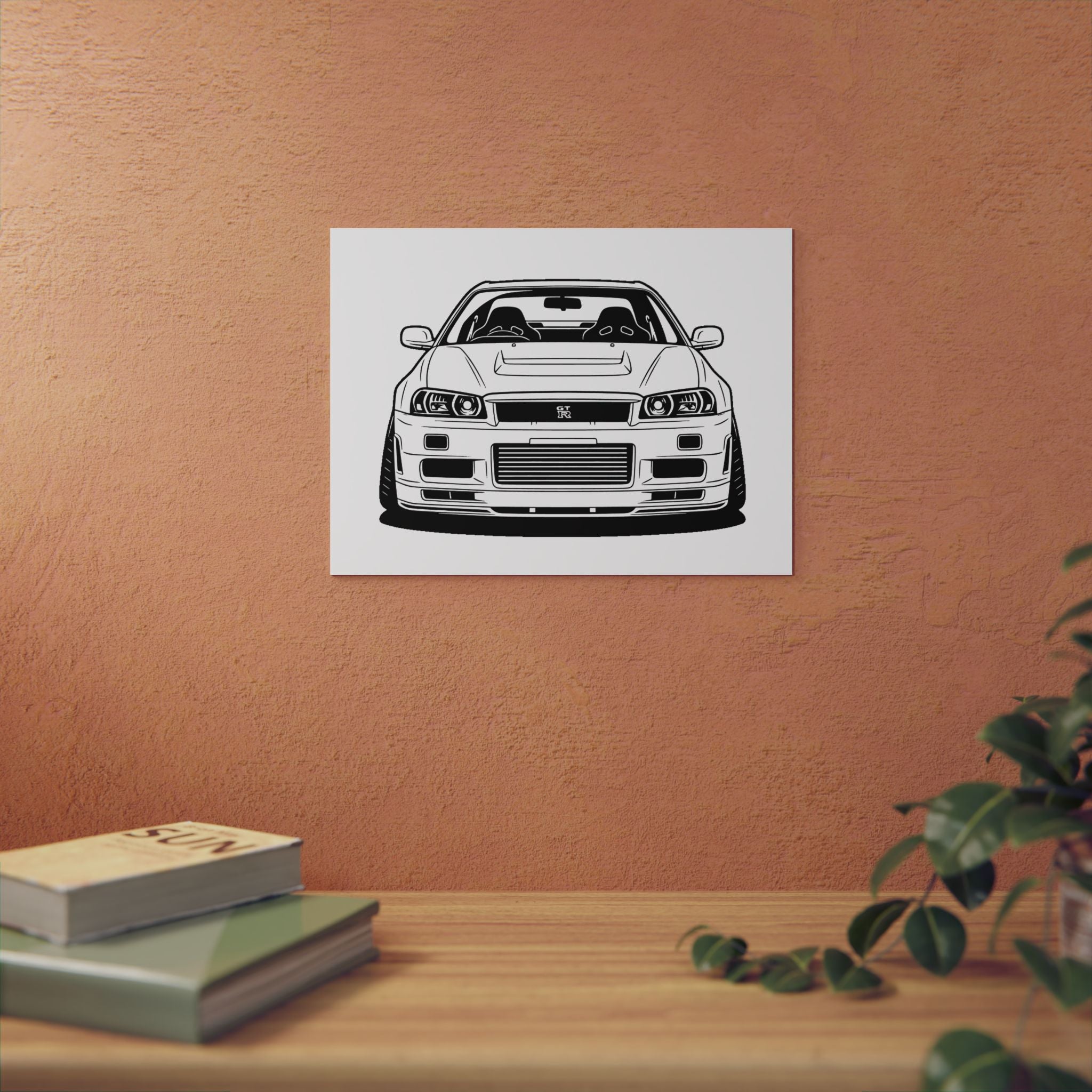 Nissan GT-R Metal Wall Sign