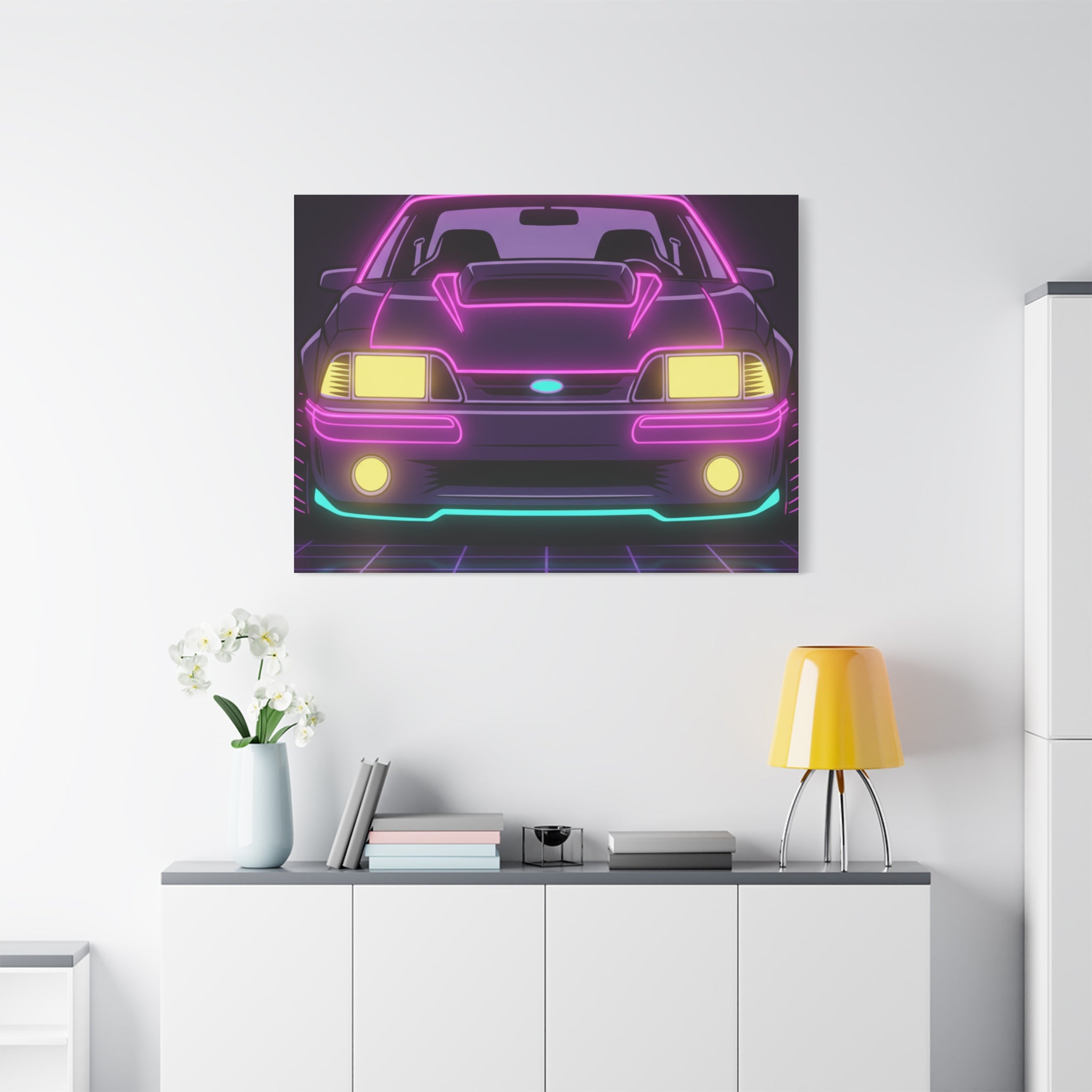 Ford Mustang Fox Body GT Canvas Wall Art