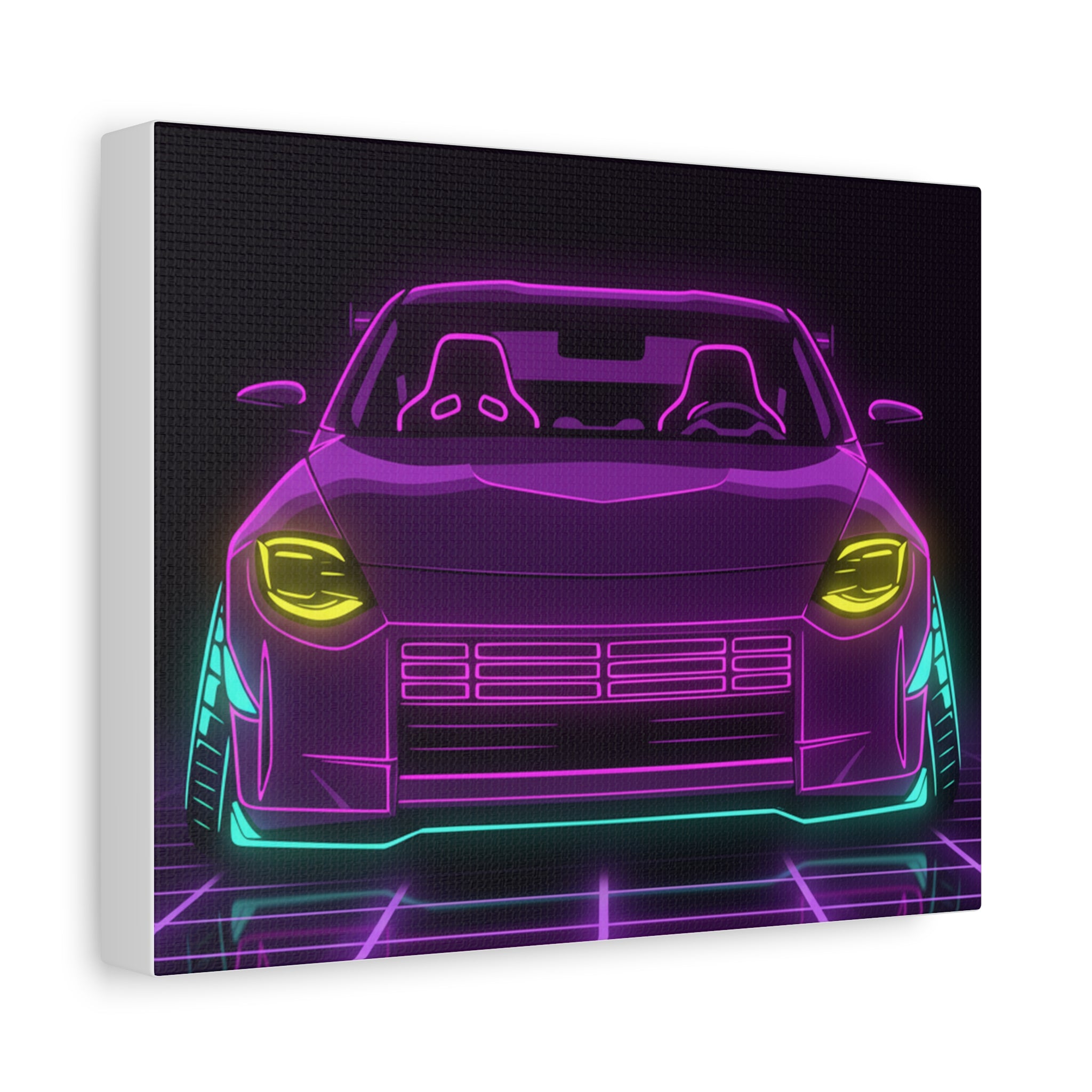 Nissan Z RZ34 (2023+) Neon Synthwave Canvas Wall Art
