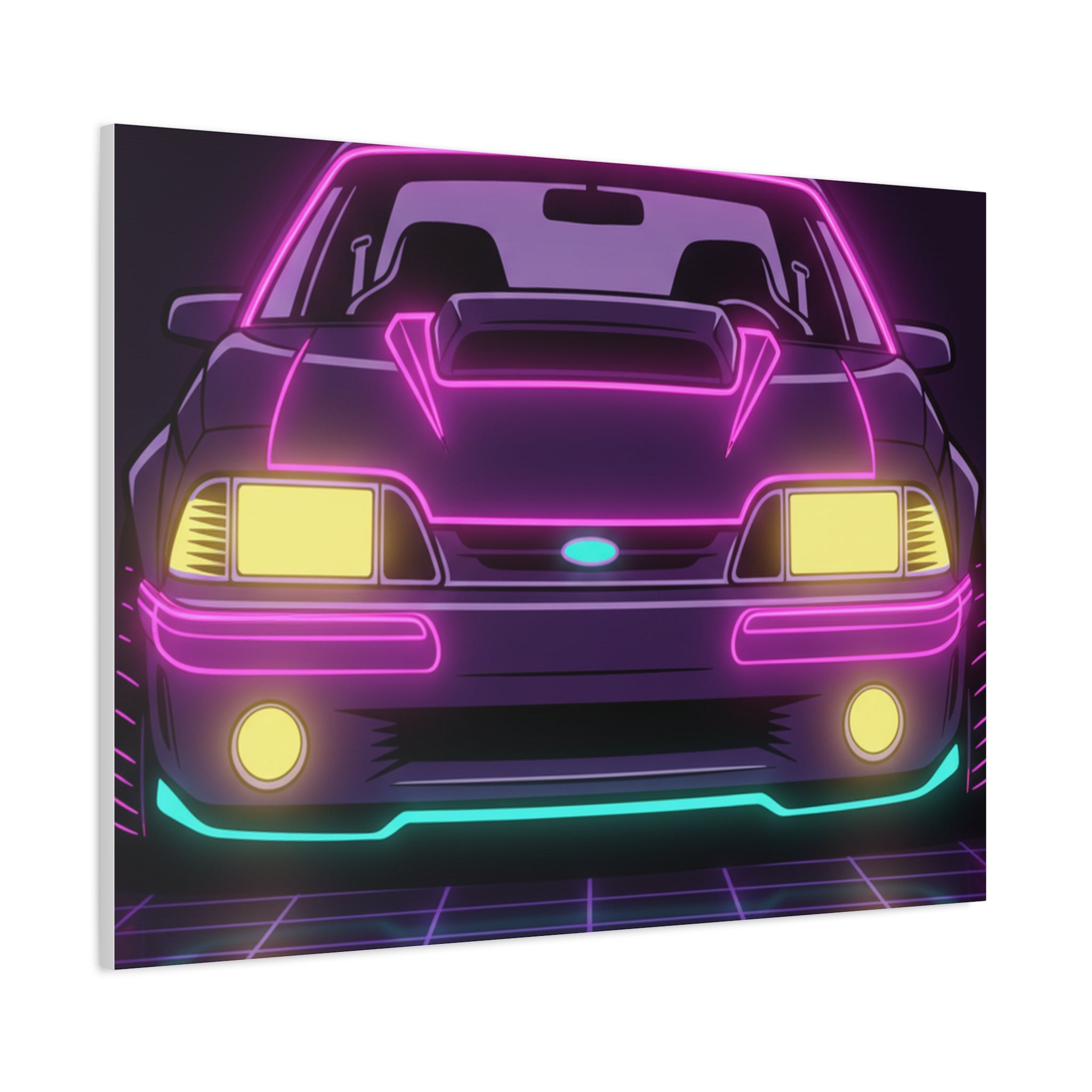 Ford Mustang Fox Body GT Canvas Wall Art