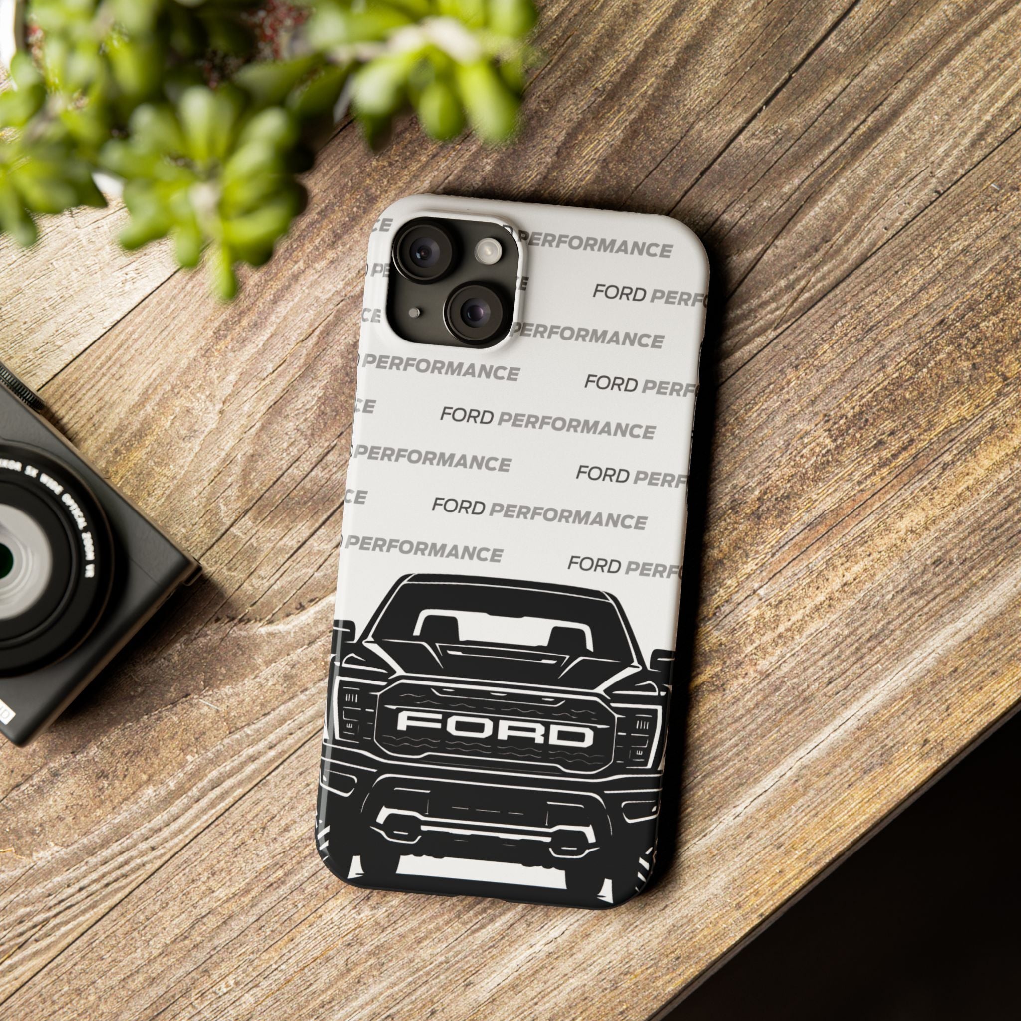 Ford Raptor (Gen 3) Slim Phone Case Greyscale