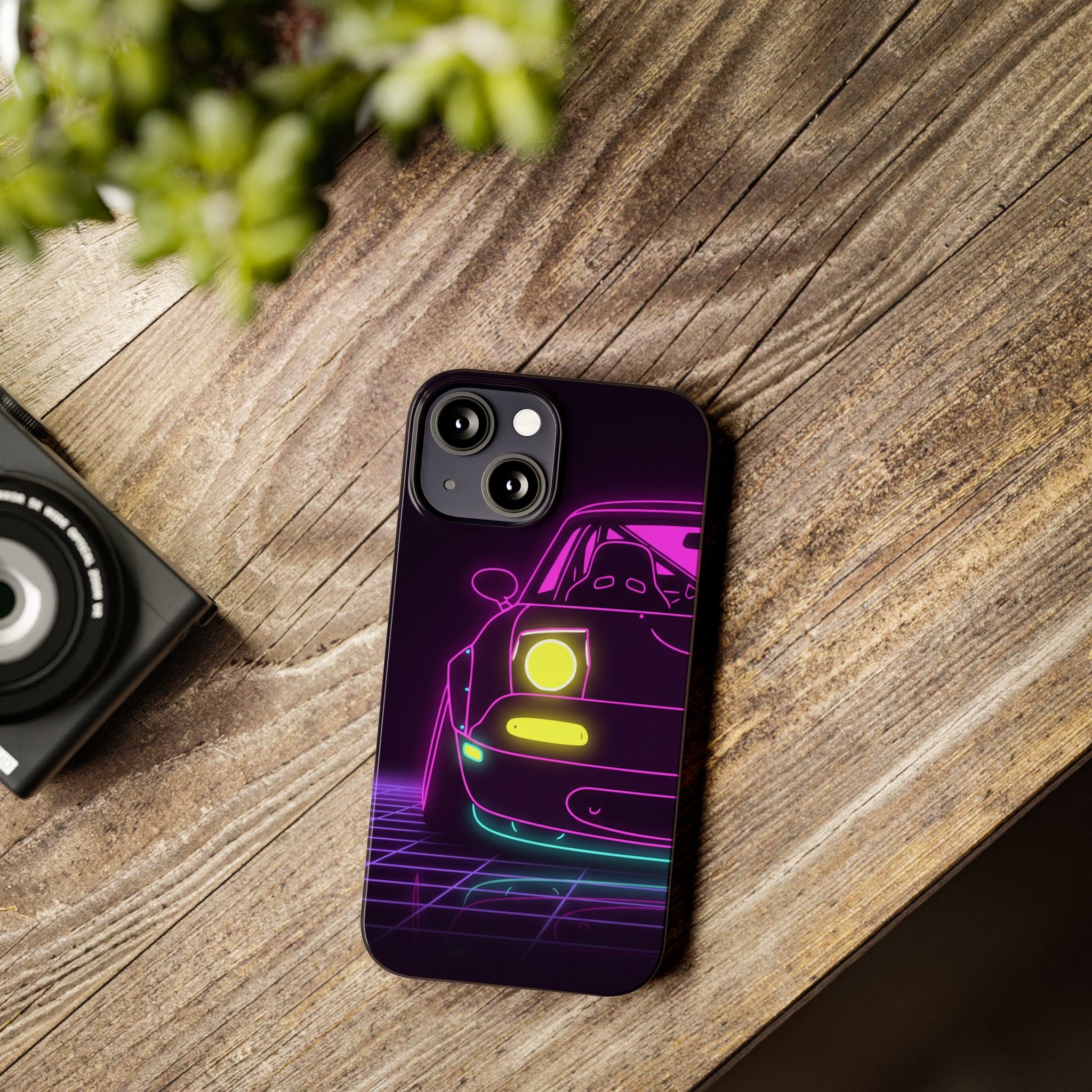 Mazda Miata NA (1989-97) Neon Synthwave Phone Case