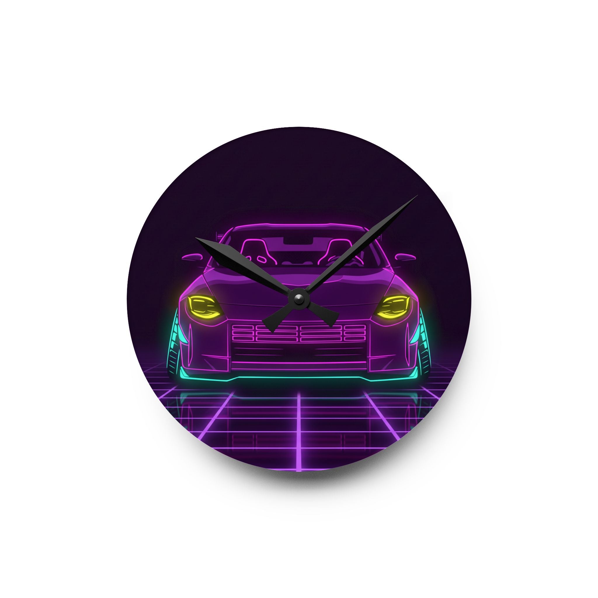 Nissan Z RZ34 (2023+) Neon Synthwave Wall Clock
