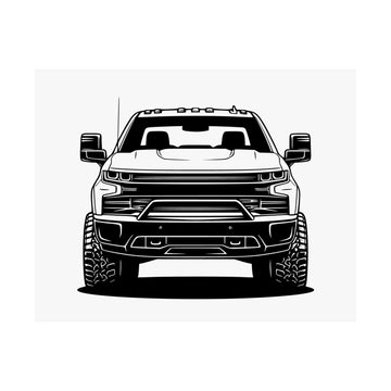 Chevy Silverado Trail Boss (2019+) Poster