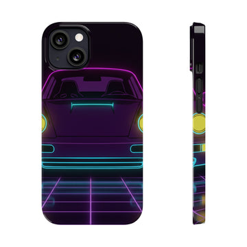 Porsche 964 Singer Neon Synthwave Phone Case