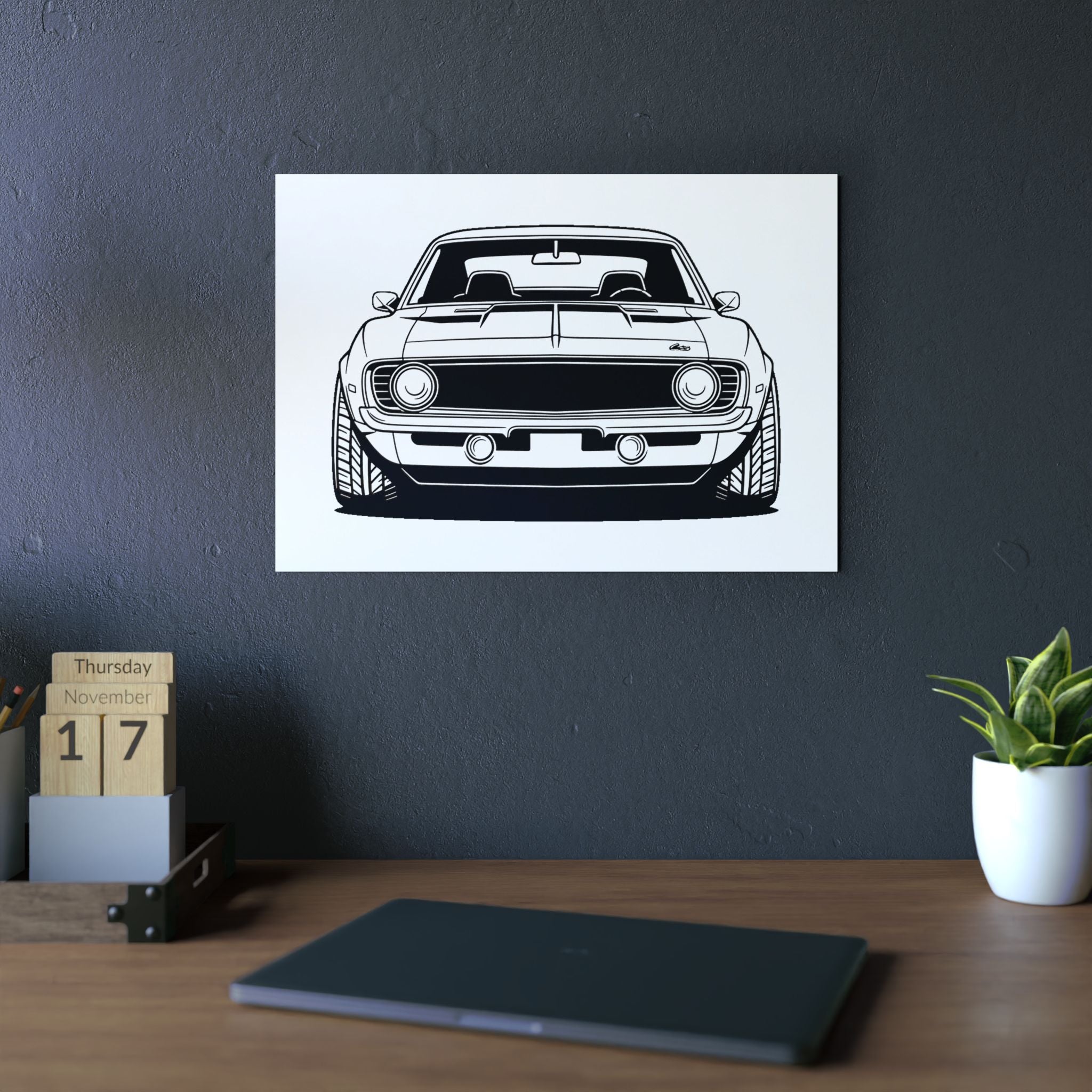 1969 Chevrolet Camaro SS Metal Wall Sign