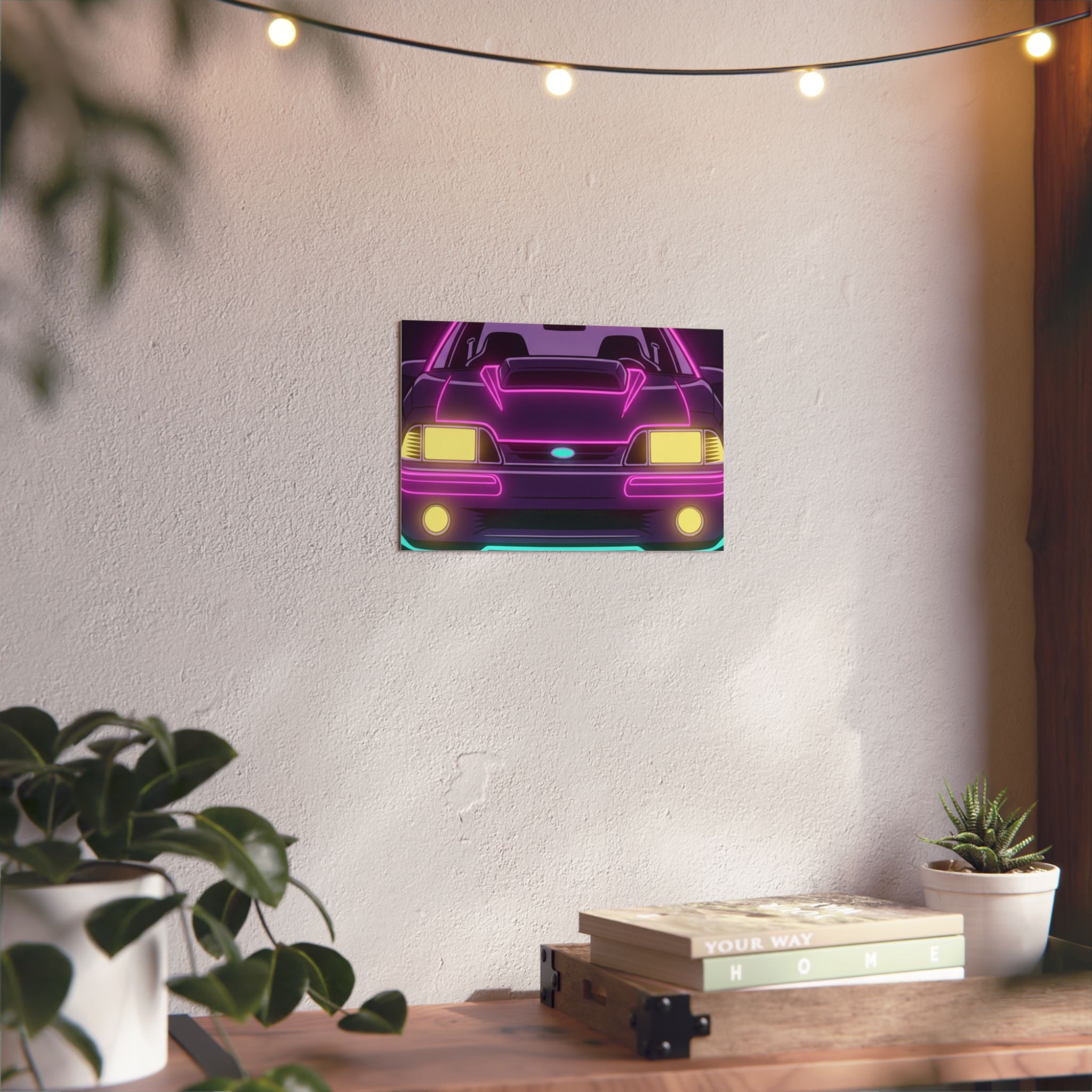 Ford Mustang Fox Body GT Metal Wall Sign