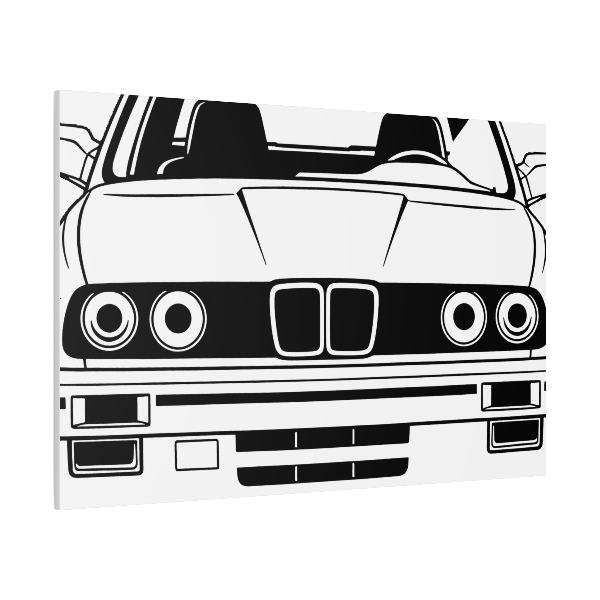 BMW E30 Canvas Wall Art