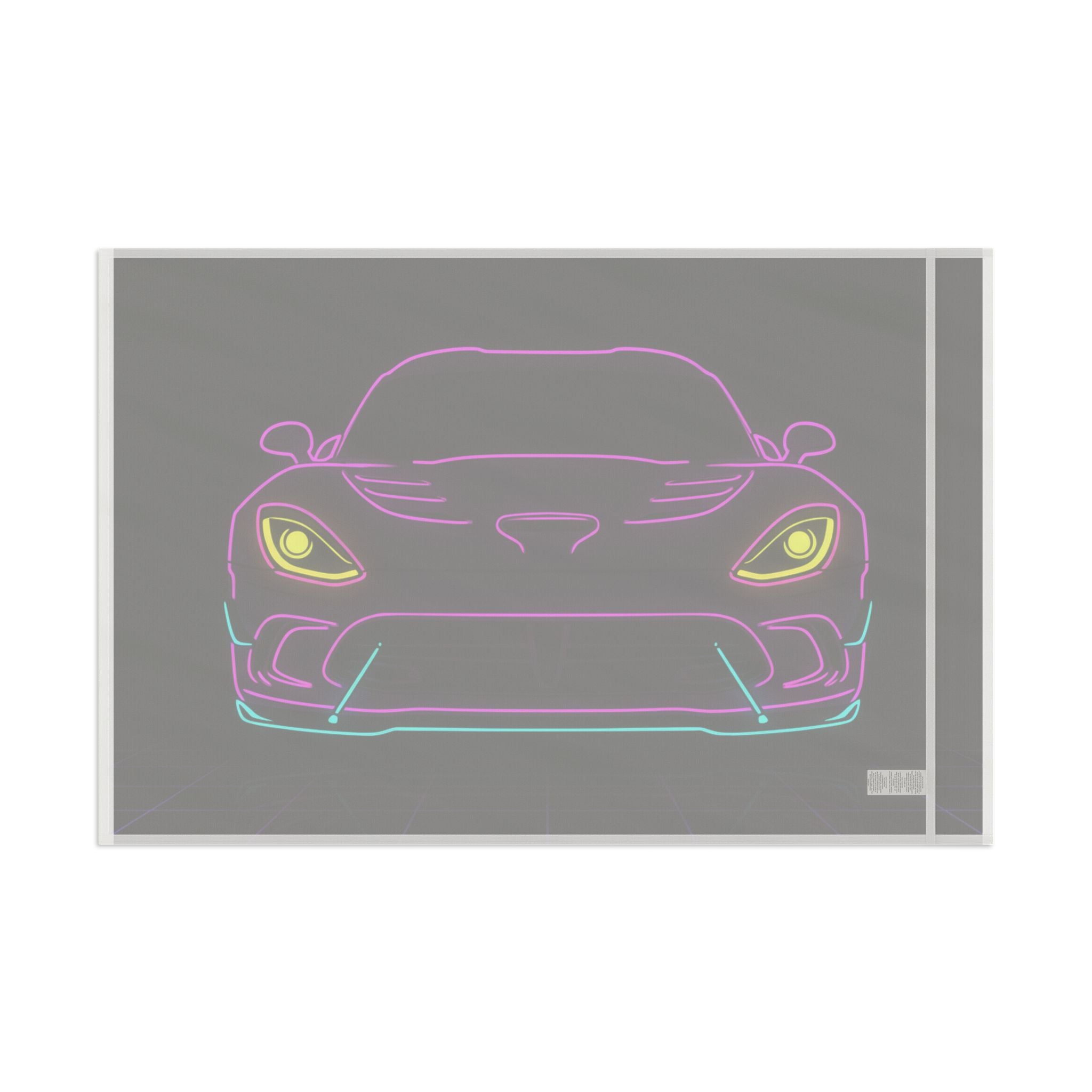 Dodge Viper (1992-17) Neon Synthwave Garage Flag