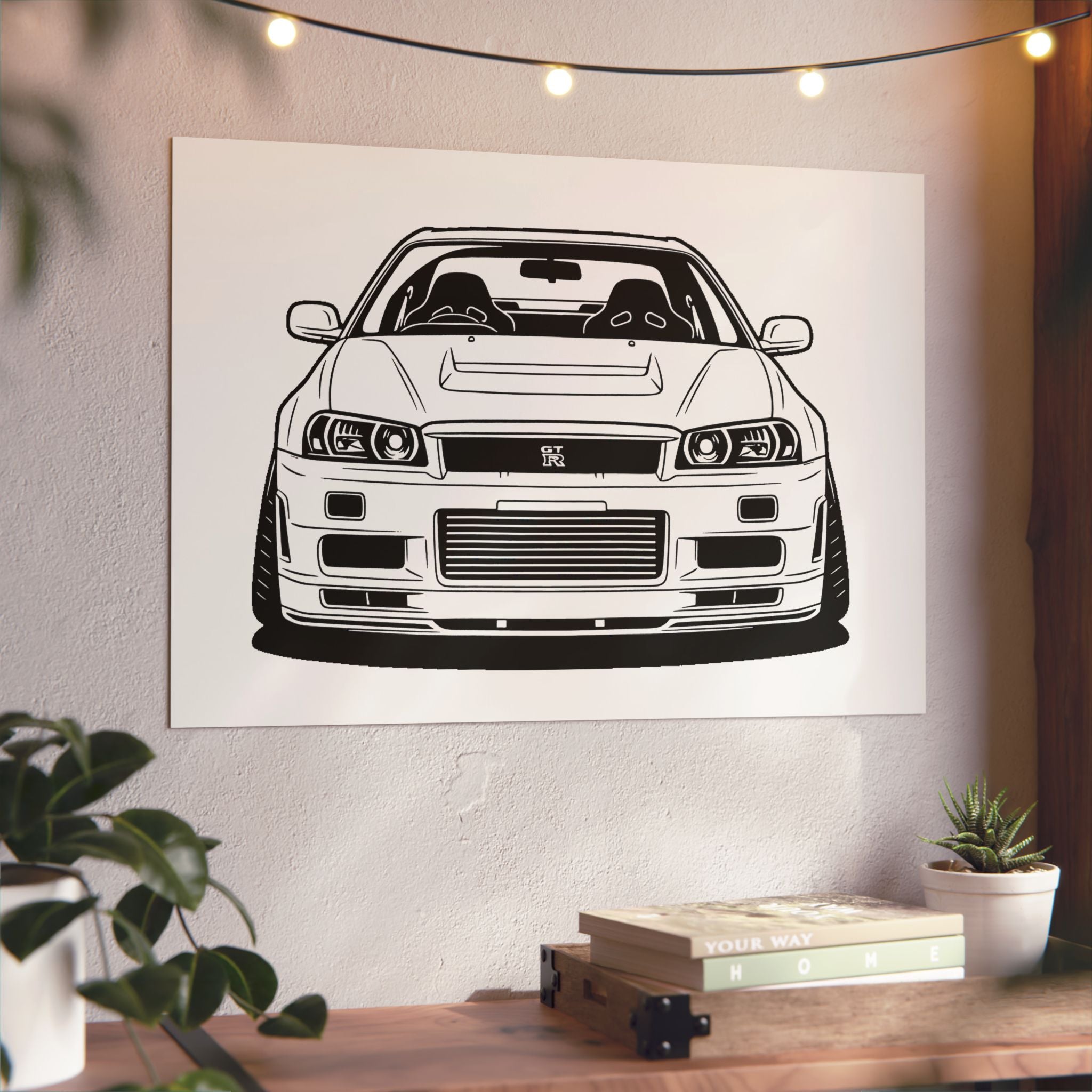 Nissan GT-R Metal Wall Sign