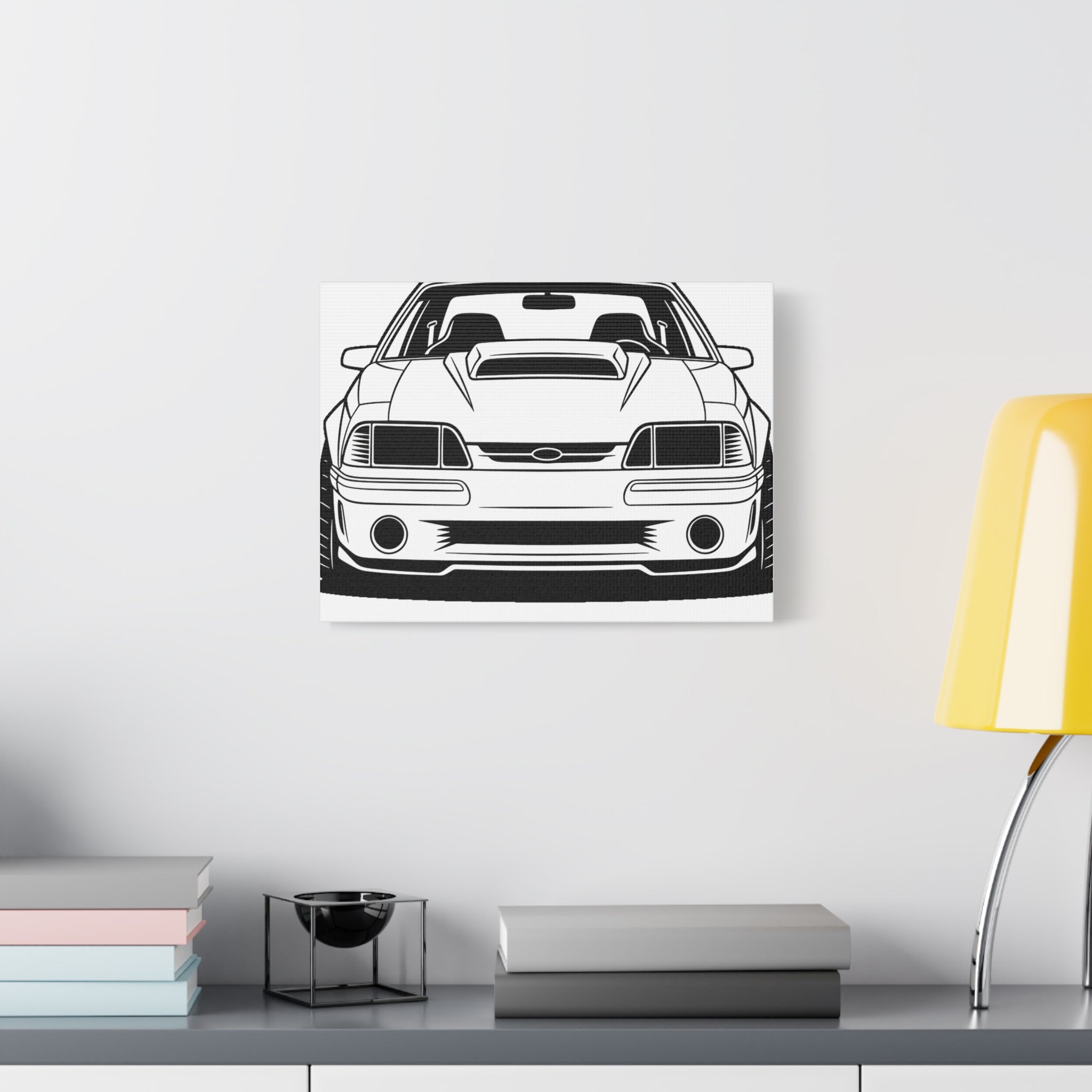 Ford Mustang Fox Body GT Canvas Wall Art