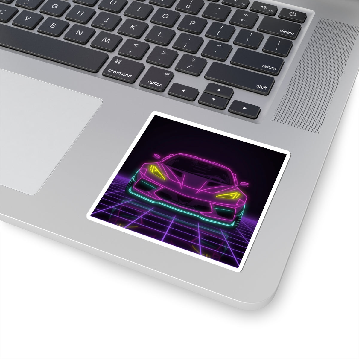 Corvette C8 (2020+) Neon Synthwave Sticker