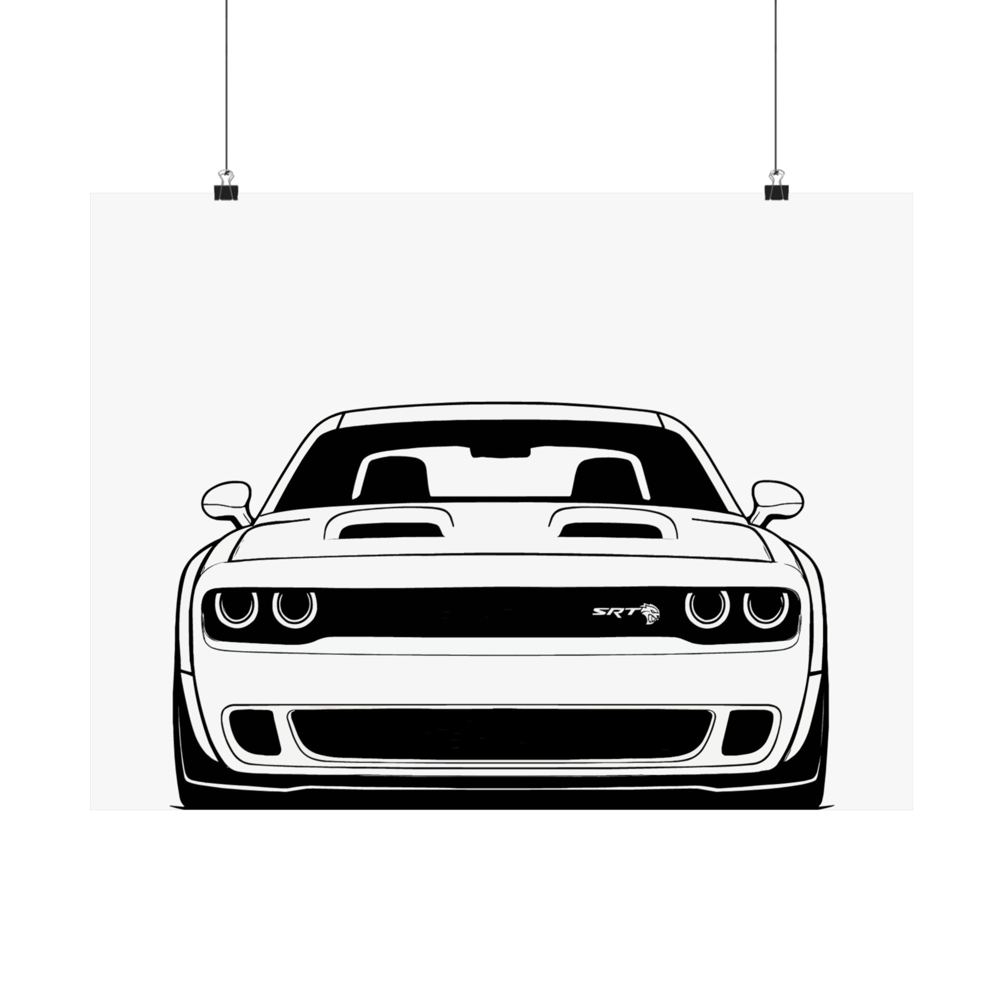 Dodge Challenger SRT Hellcat Poster