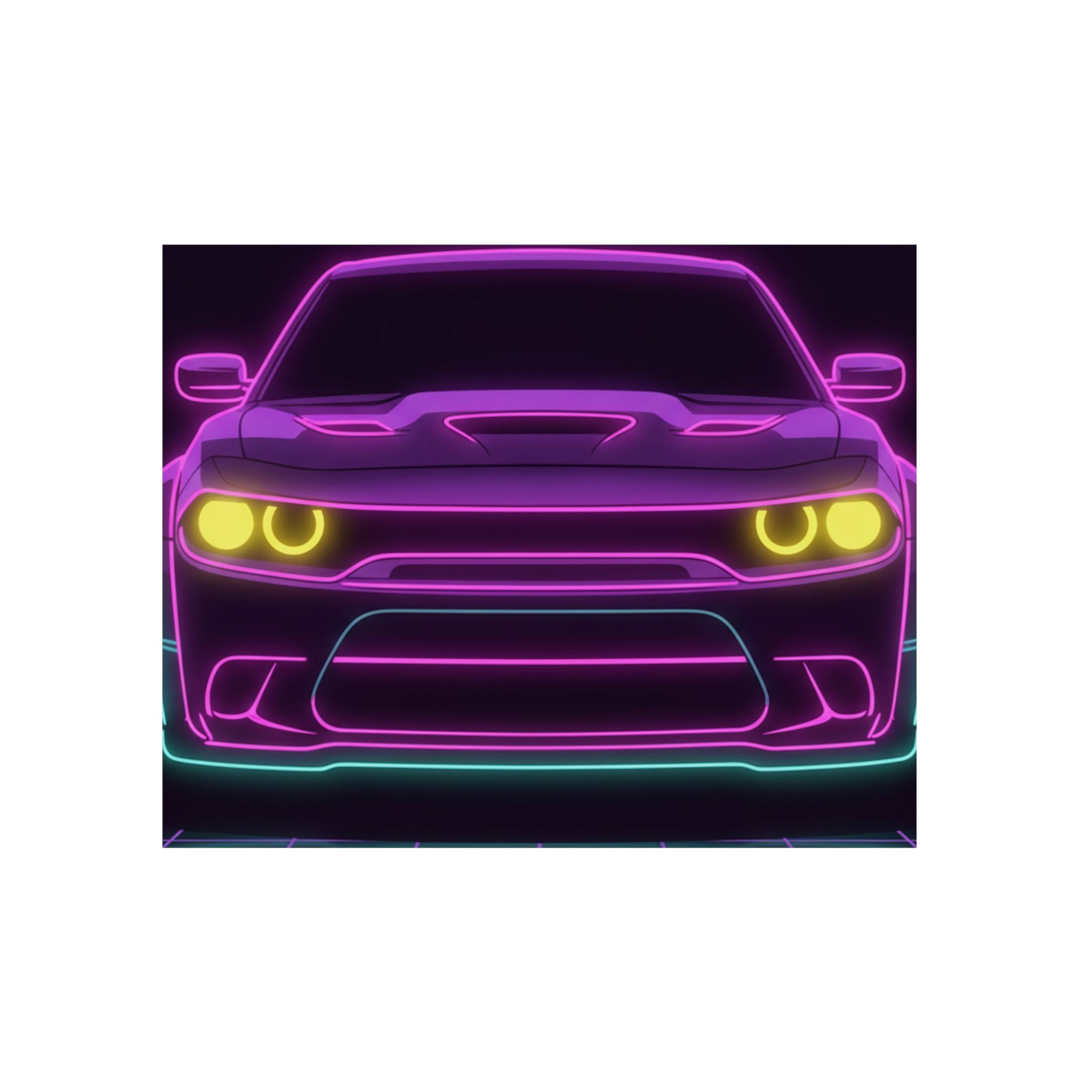 Dodge Challenger SRT Hellcat Metal Wall Sign