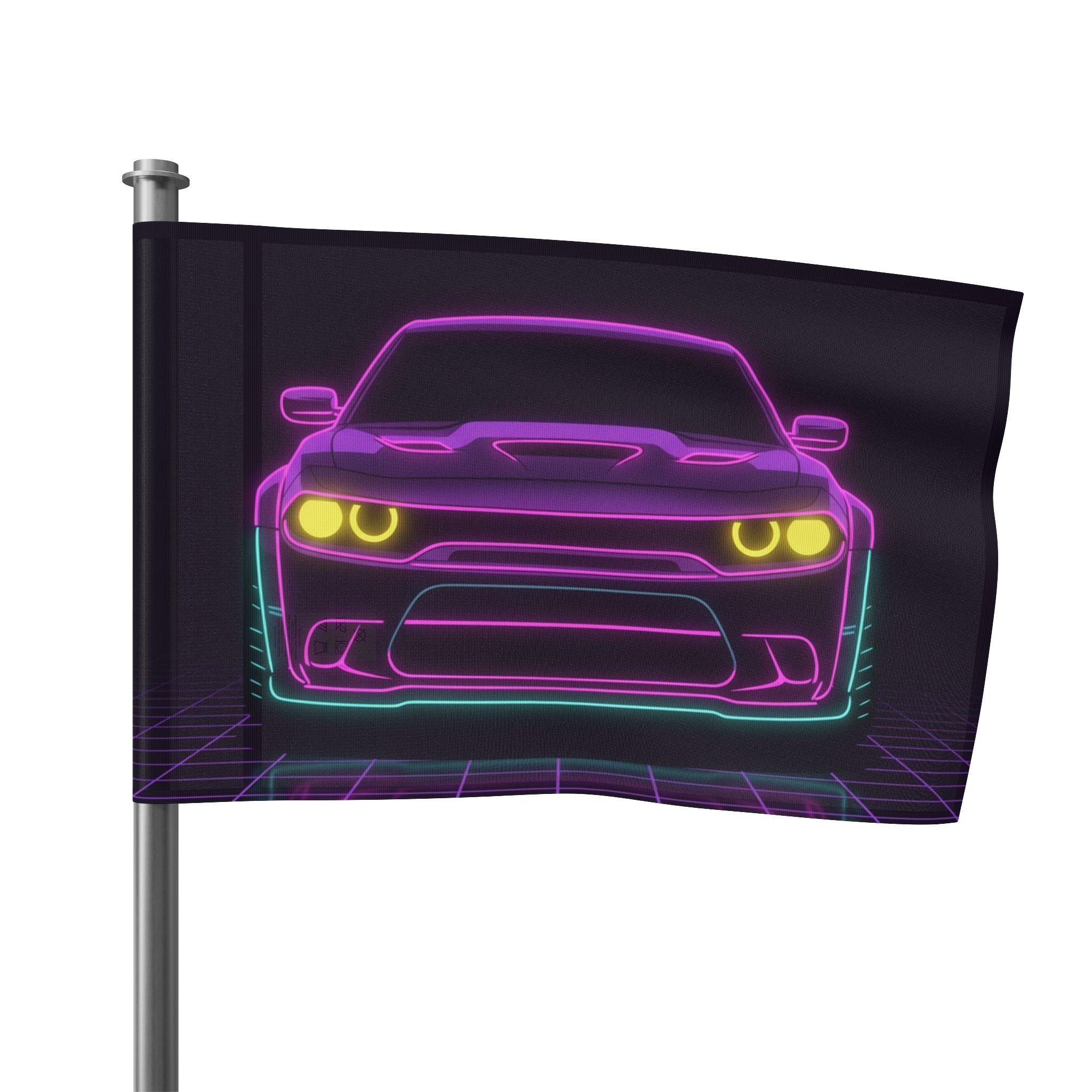 Dodge Challenger SRT Hellcat Garage Flag