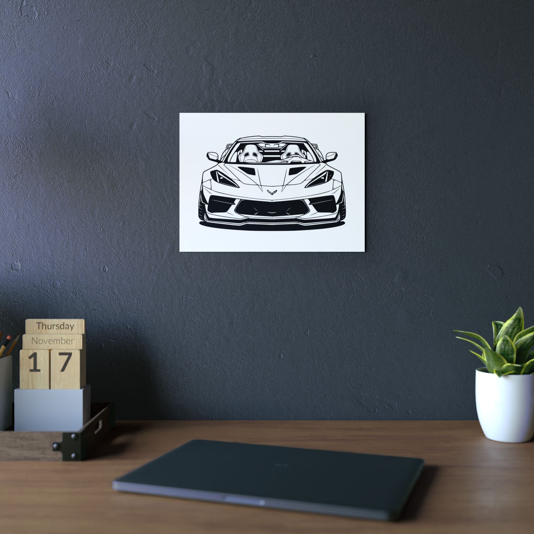 Corvette C8 (2020+) Metal Wall Sign