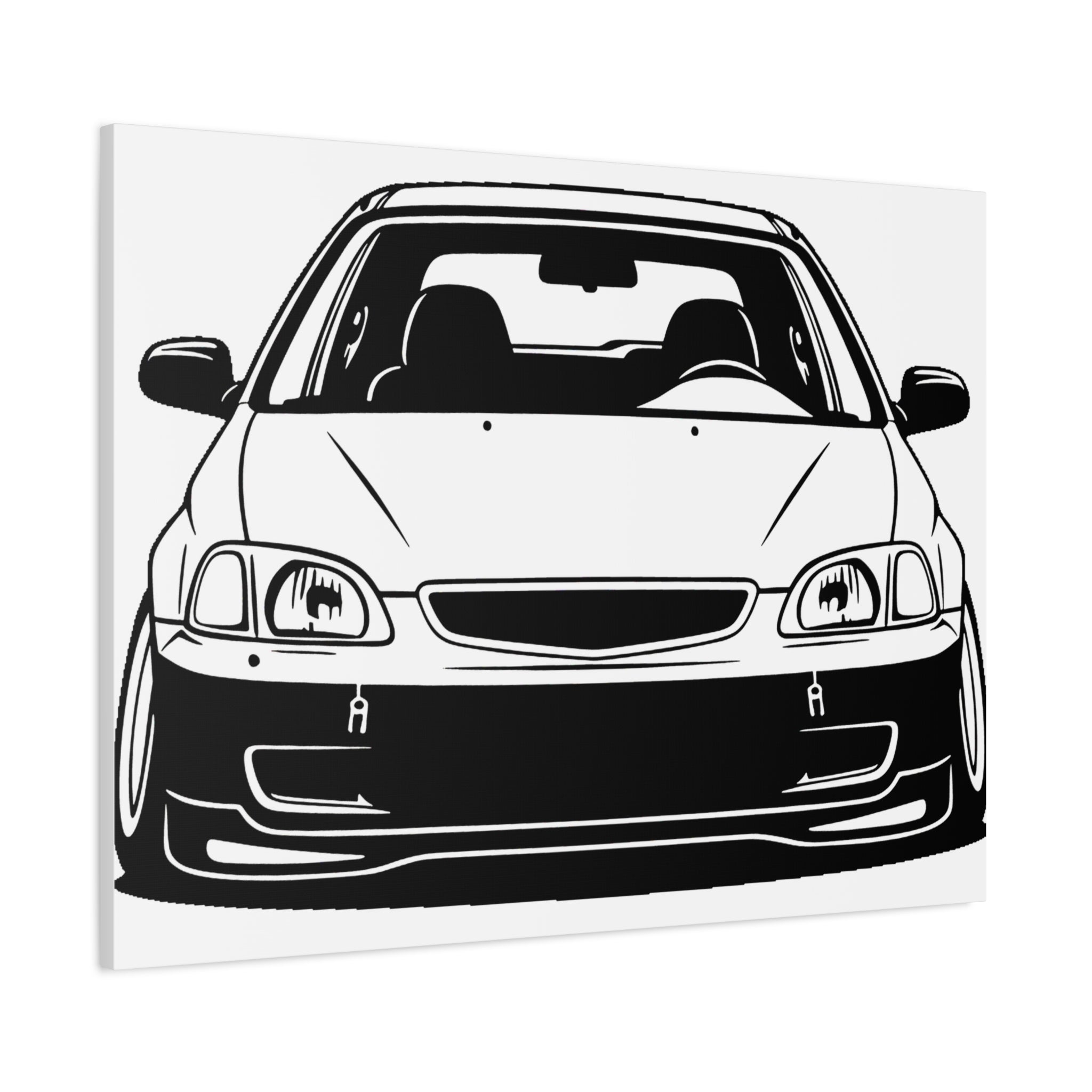 Honda Civic EK Hatch Canvas Wall Art