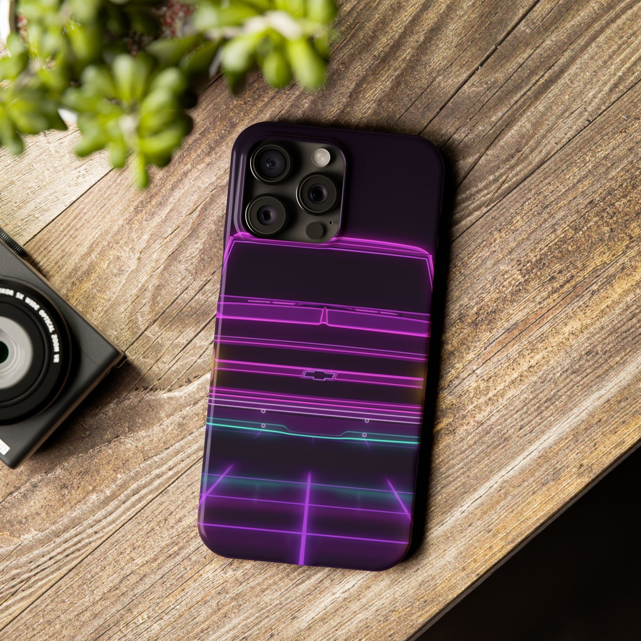 Chevy C10 Pickup (1967-72) Pro-Touring Neon Synthwave Phone Case
