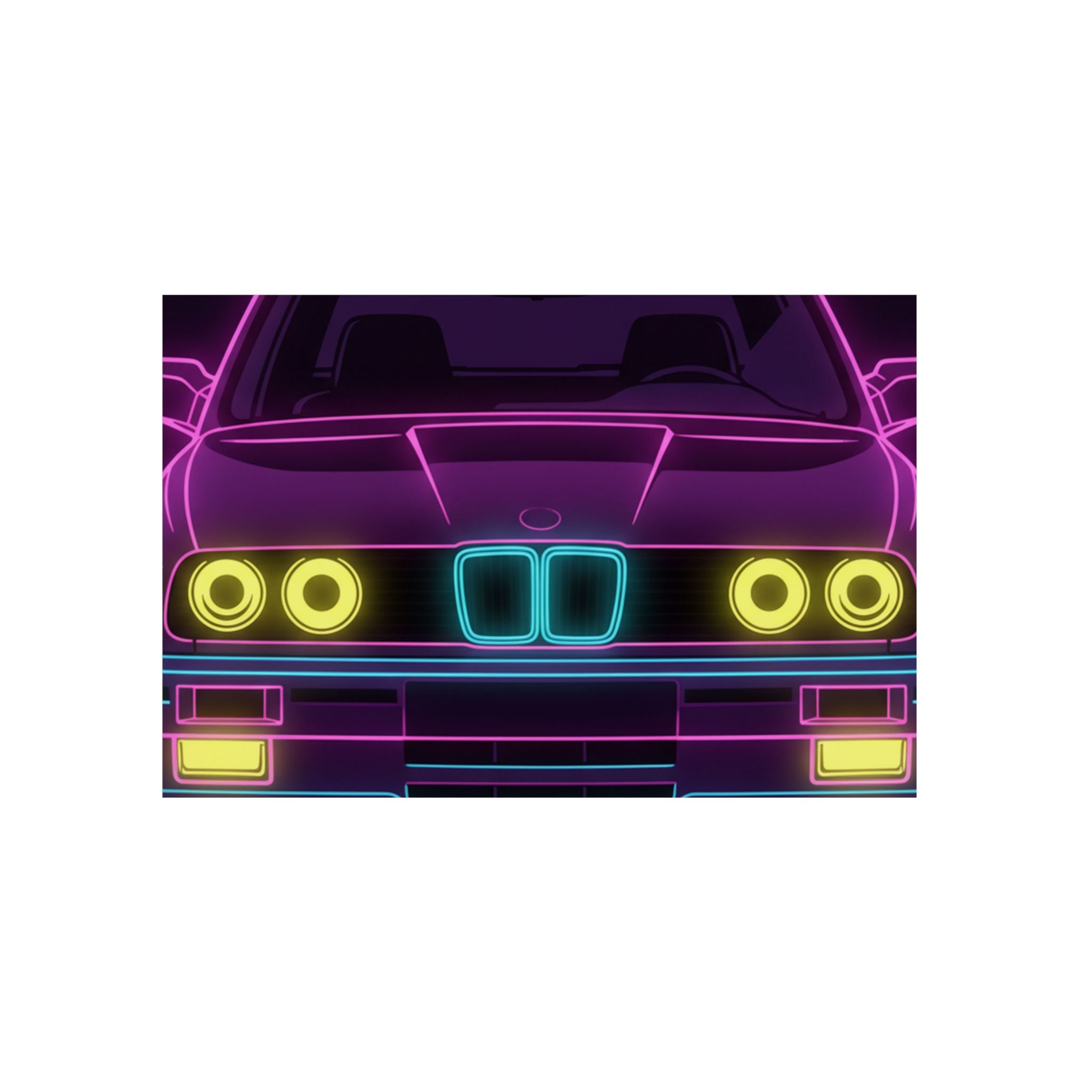 BMW E30 Metal Wall Sign