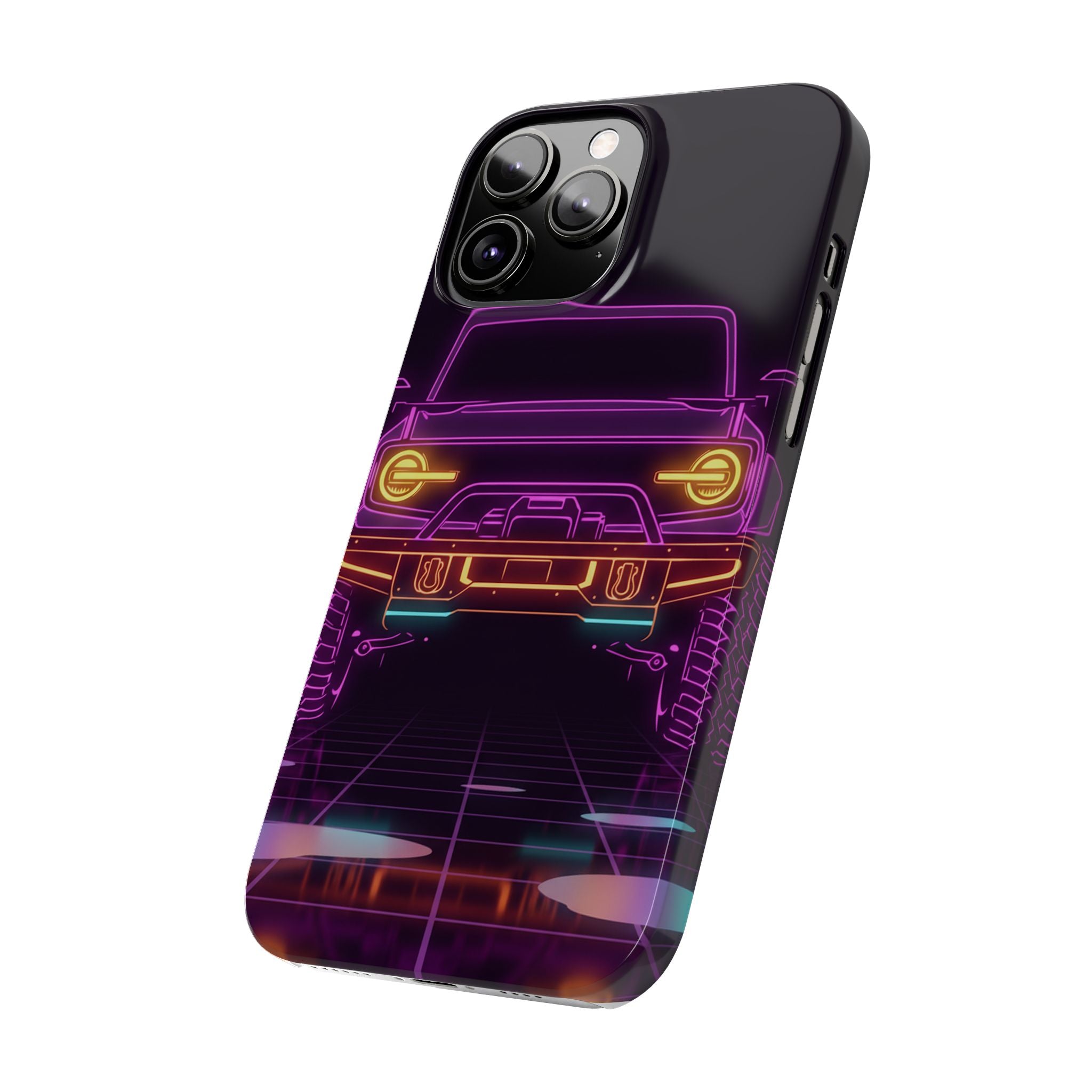 Ford Bronco (2021+) Neon Synthwave Phone Case