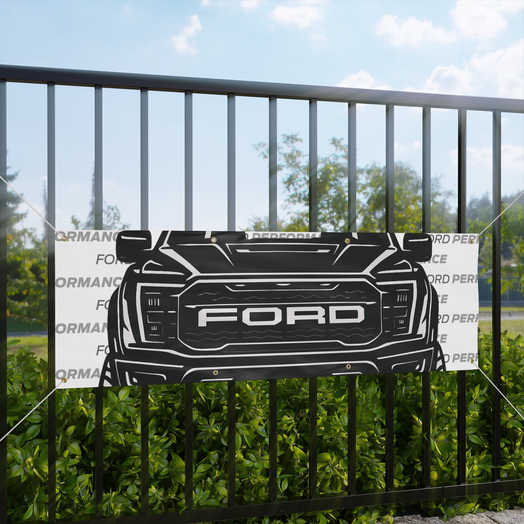 Ford Raptor (Gen 3) Banner Greyscale
