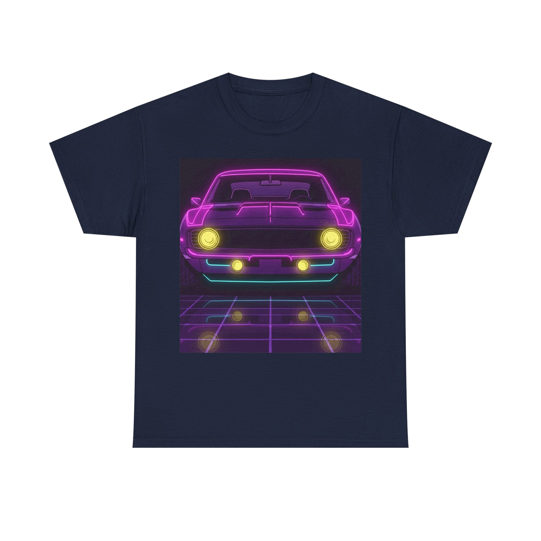 1969 Chevrolet Camaro SS Neon Synthwave Unisex Tee