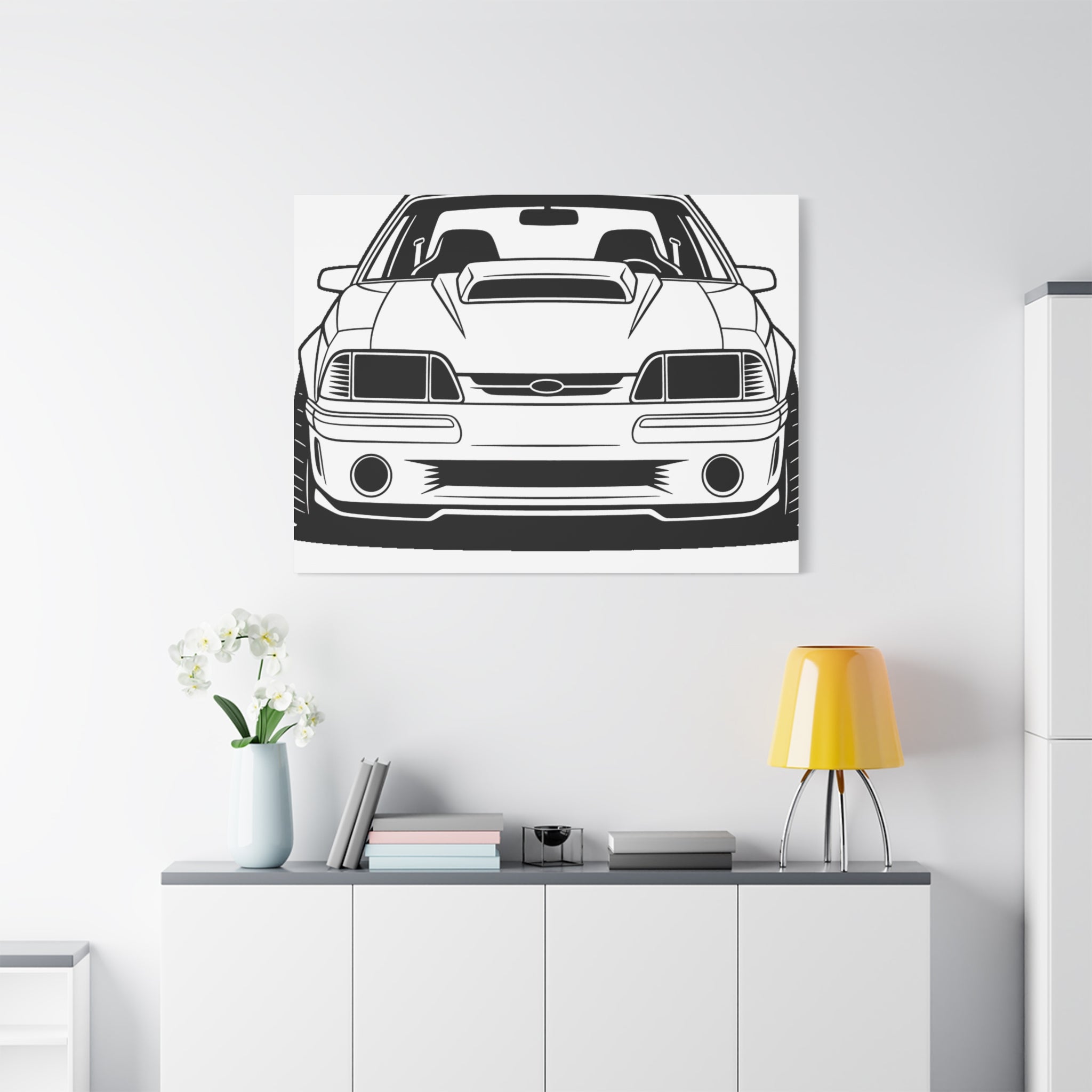 Ford Mustang Fox Body GT Canvas Wall Art