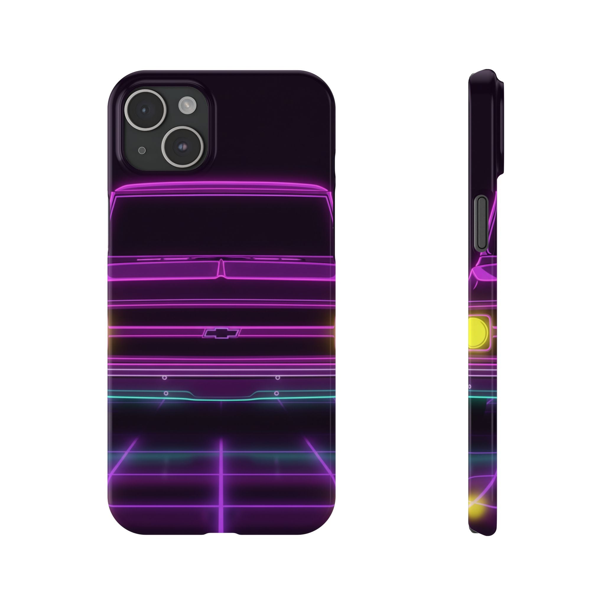 Chevy C10 Pickup (1967-72) Pro-Touring Neon Synthwave Phone Case