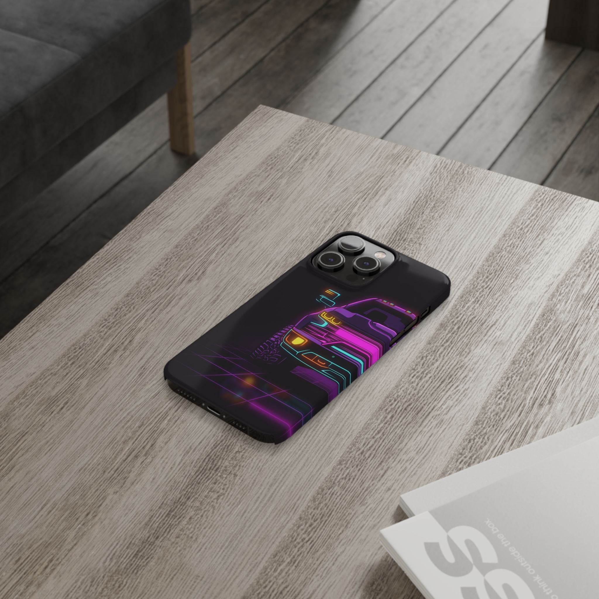 Chevy Silverado Trail Boss (2019+) Neon Synthwave Phone Case