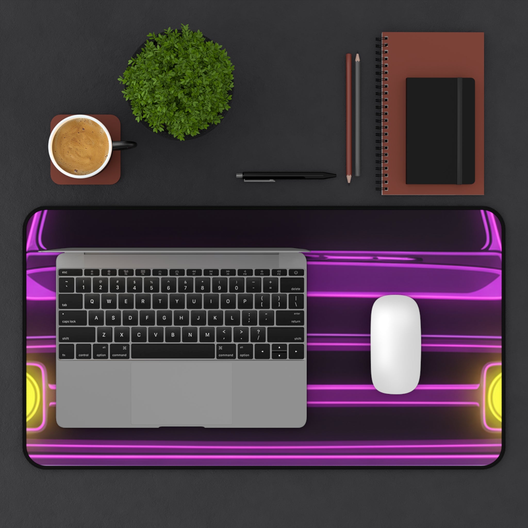 Chevy C10 Pickup (1967-72) Pro-Touring Neon Synthwave Desk Mat