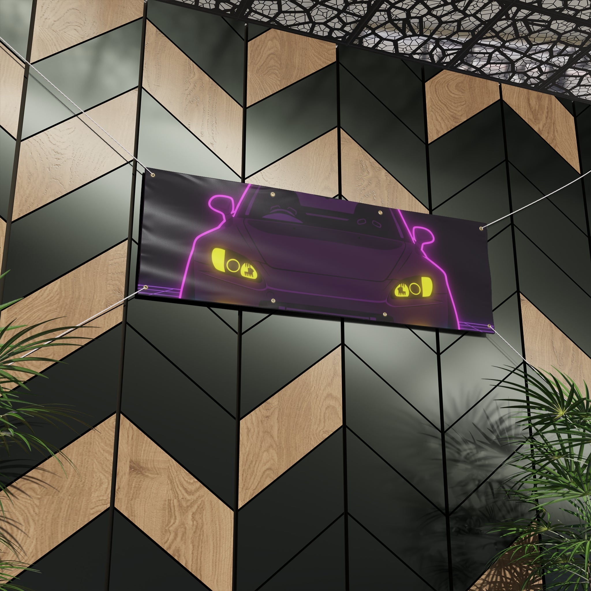 Honda S2000 (1999-09) Neon Synthwave Banner