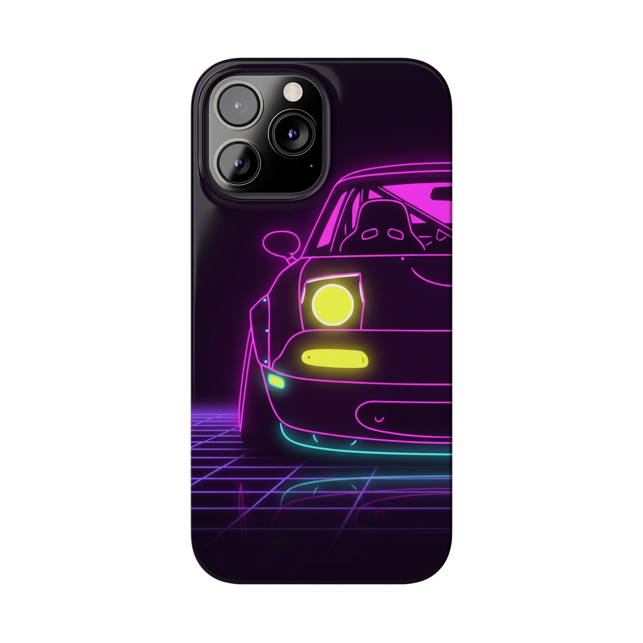 Mazda Miata NA (1989-97) Neon Synthwave Phone Case