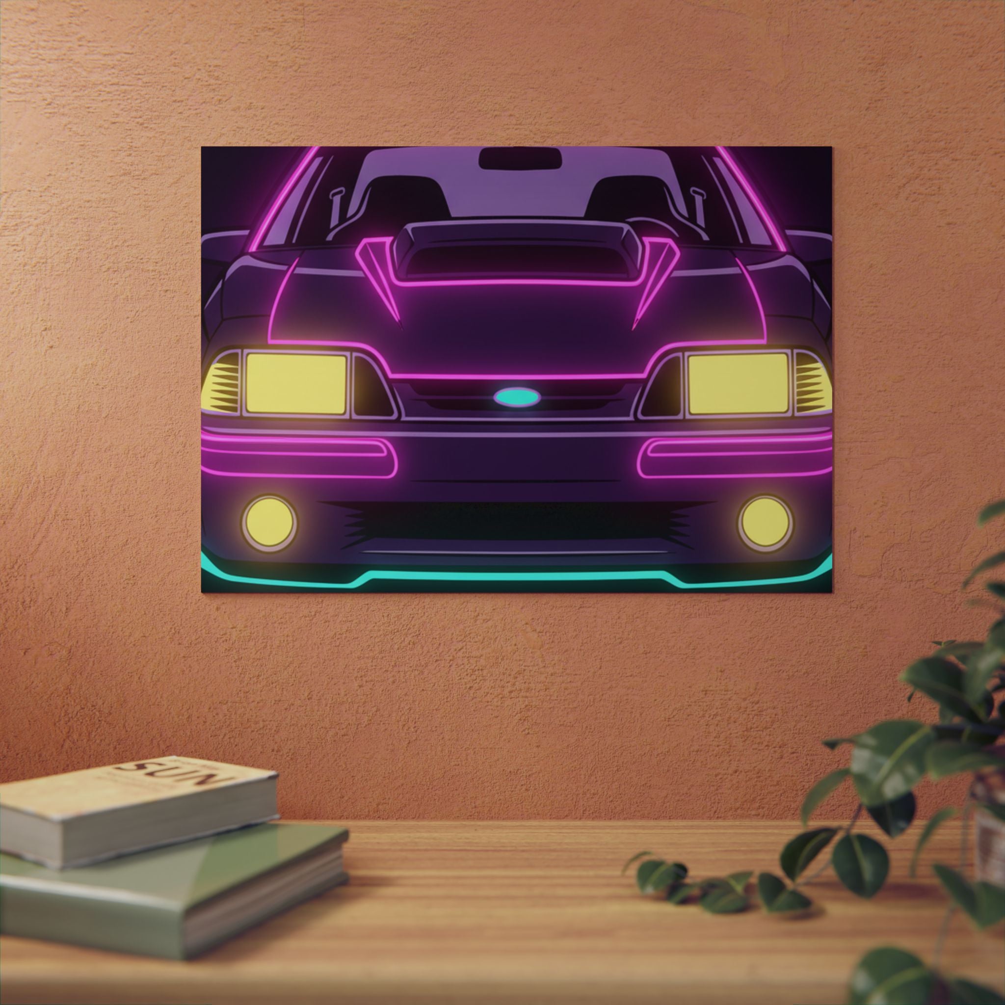 Ford Mustang Fox Body GT Metal Wall Sign