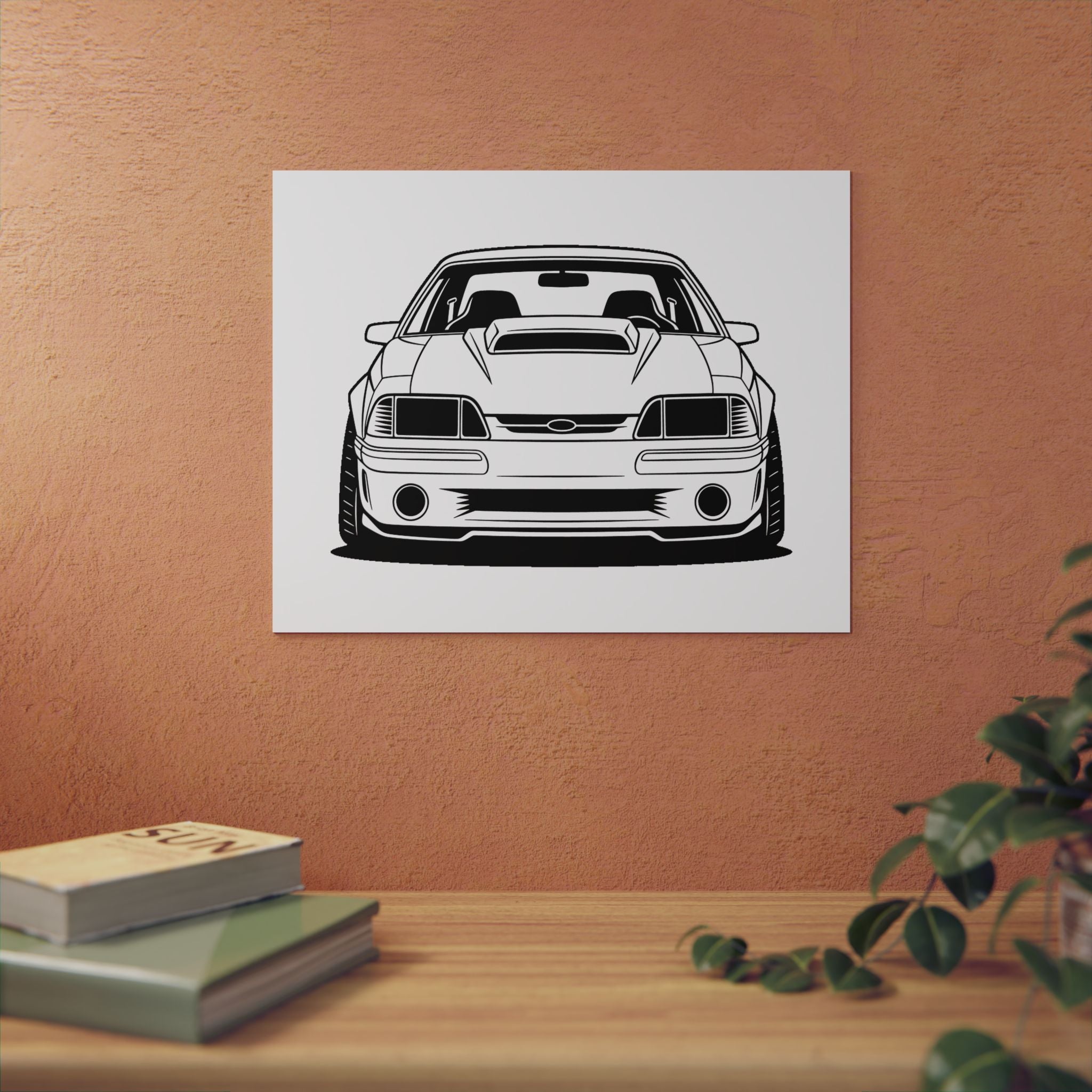 Ford Mustang Fox Body GT Metal Wall Sign