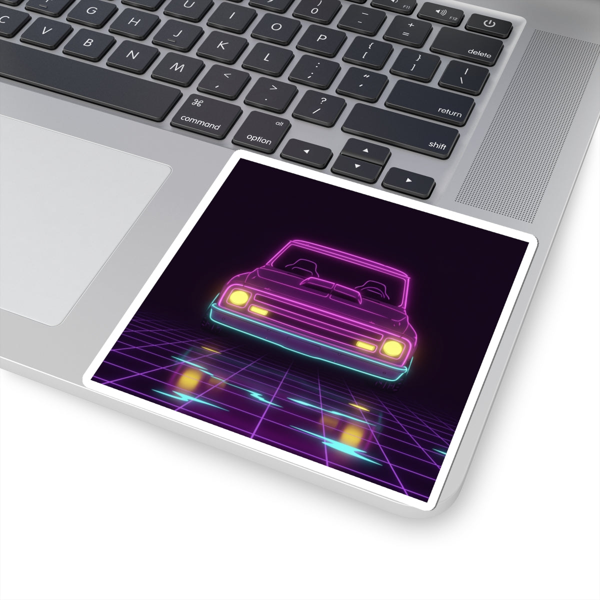 Chevy C10 Pickup (1967-72) Neon Synthwave Sticker