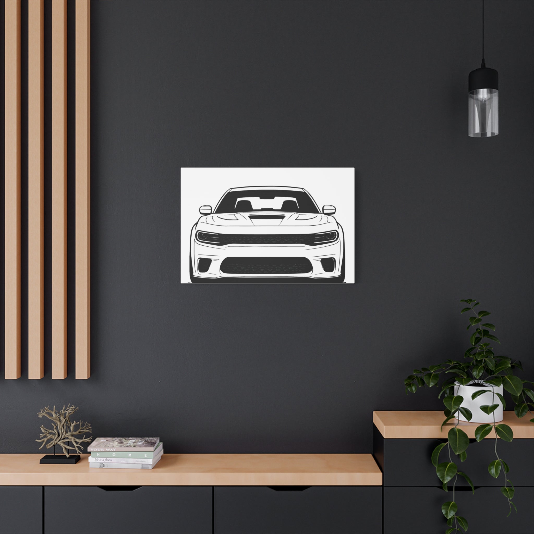 Dodge Charger SRT Hellcat Canvas Wall Art