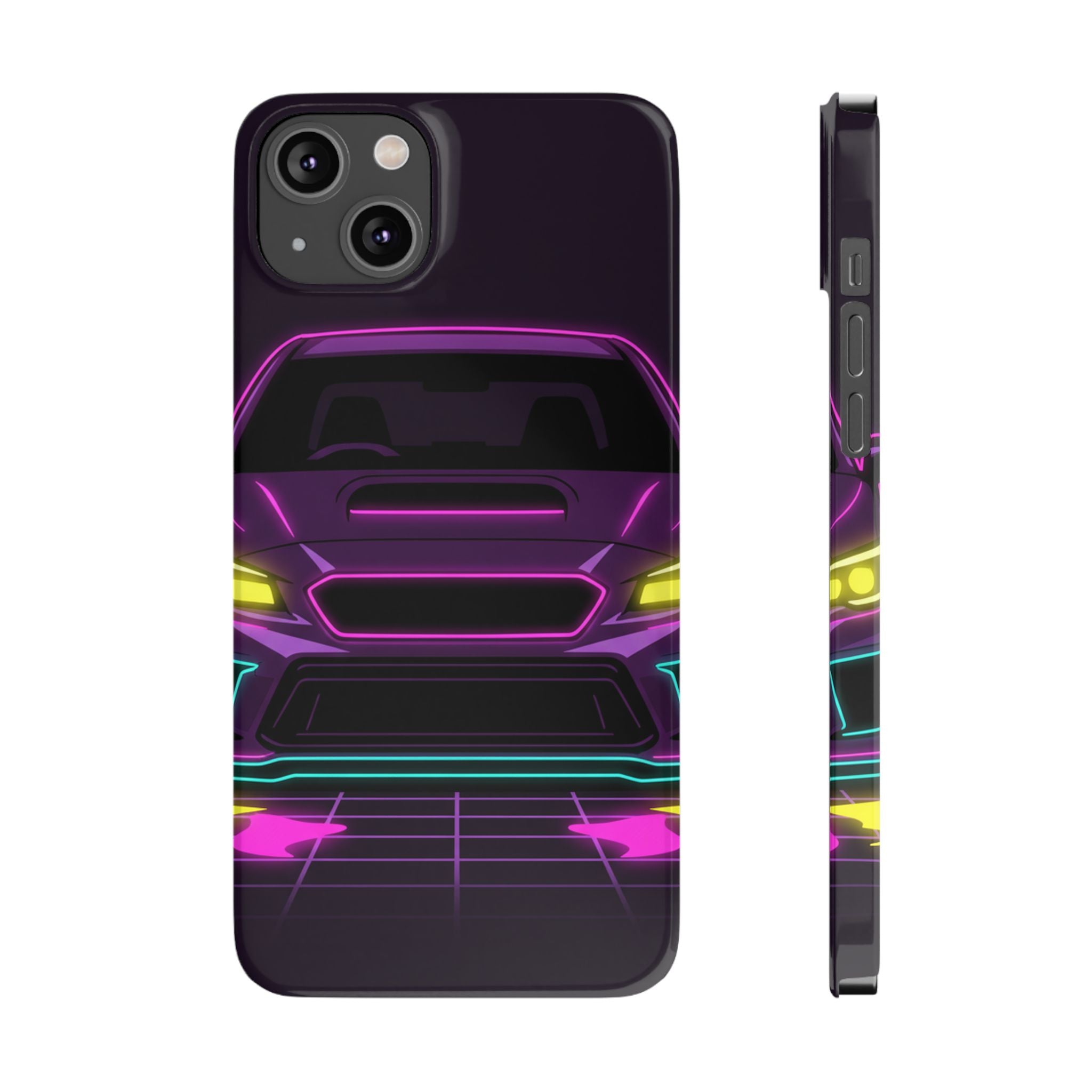 Subaru WRX STI Neon Synthwave Phone Case