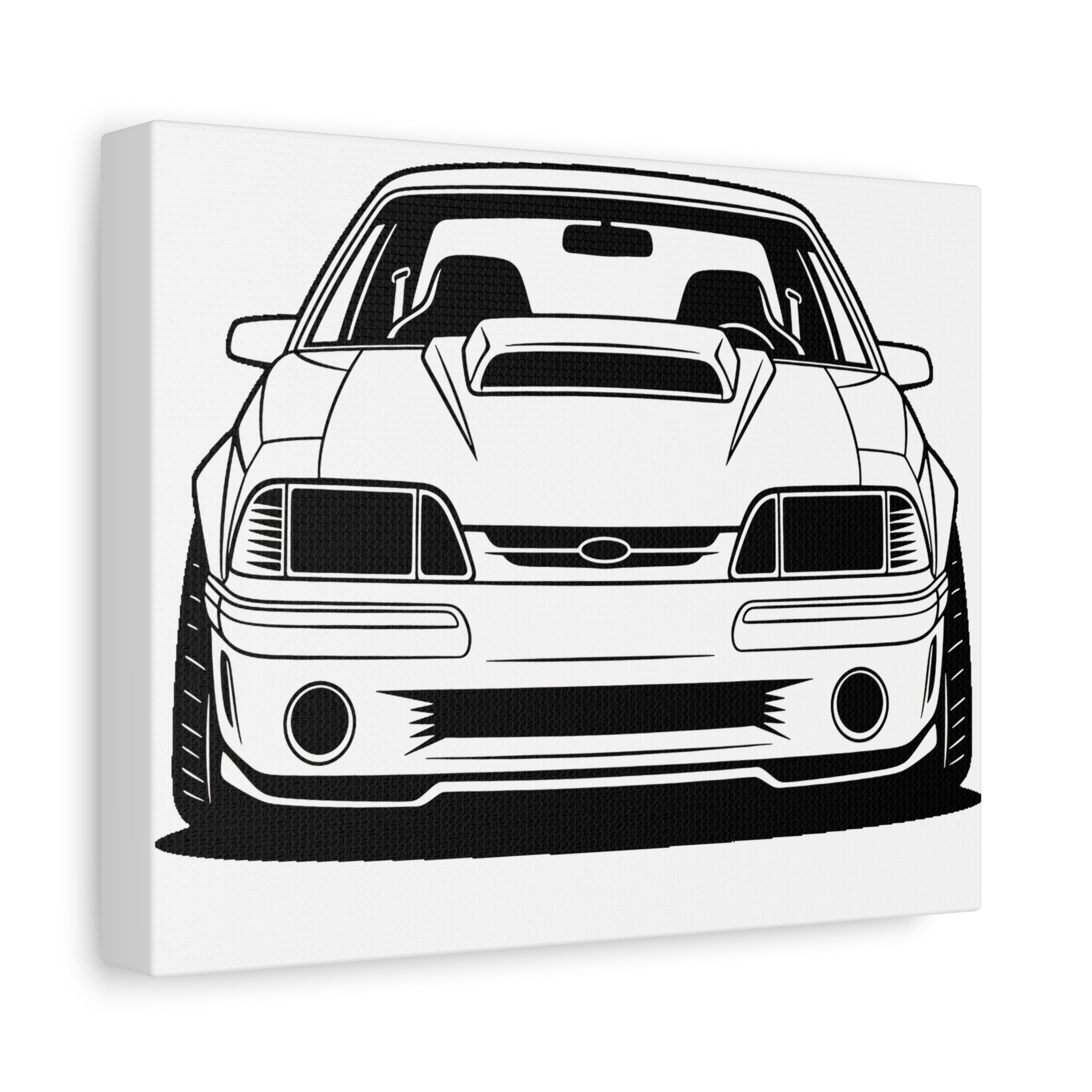 Ford Mustang Fox Body GT Canvas Wall Art