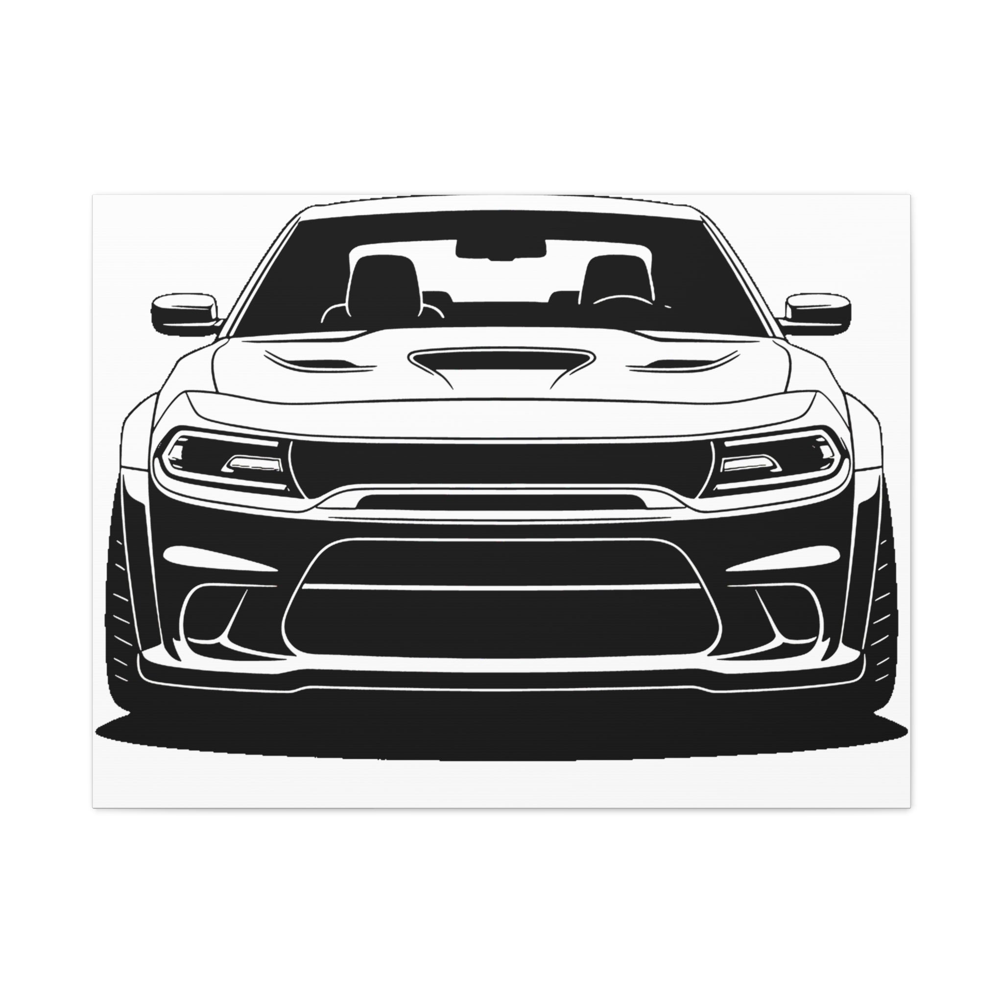 Dodge Challenger SRT Hellcat Canvas Wall Art