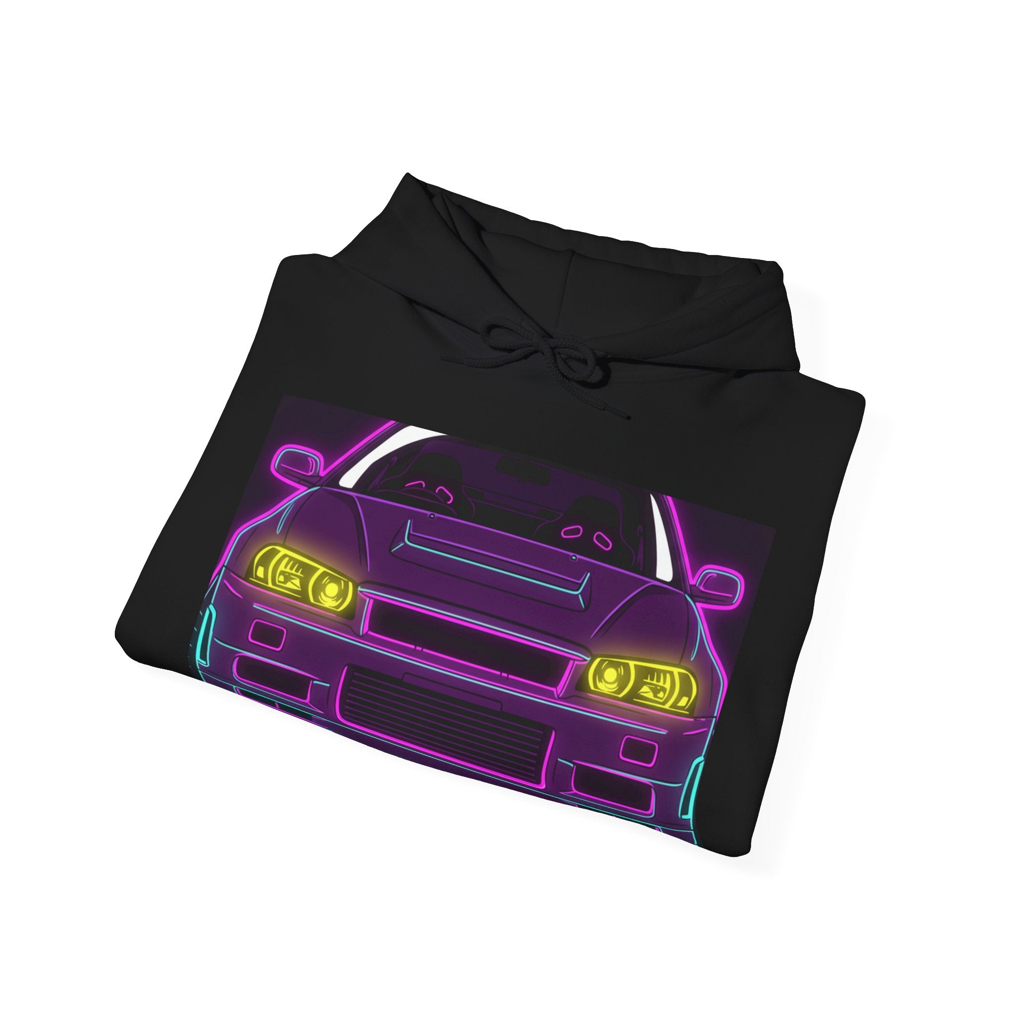 Nissan GT-R Neon Synthwave Unisex Hoodie