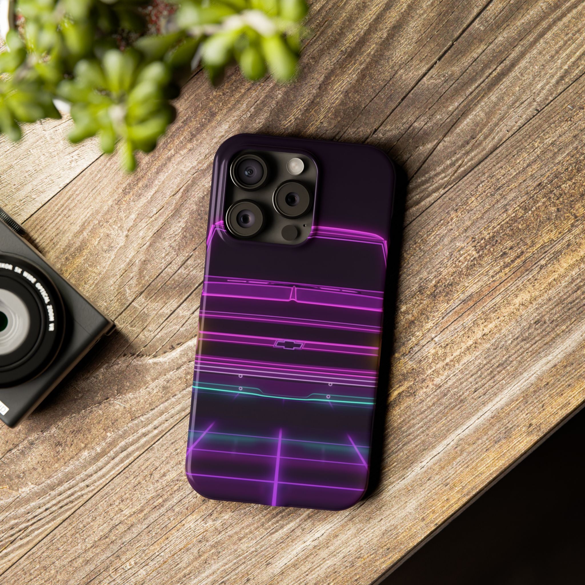 Chevy C10 Pickup (1967-72) Pro-Touring Neon Synthwave Phone Case