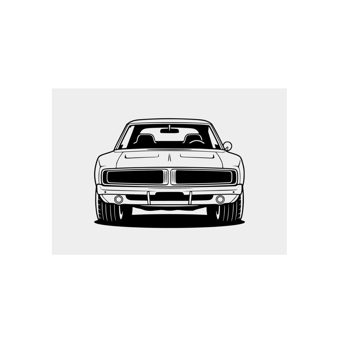 Dodge Charger R/T (1968-70) Resto-Mod Metal Wall Sign