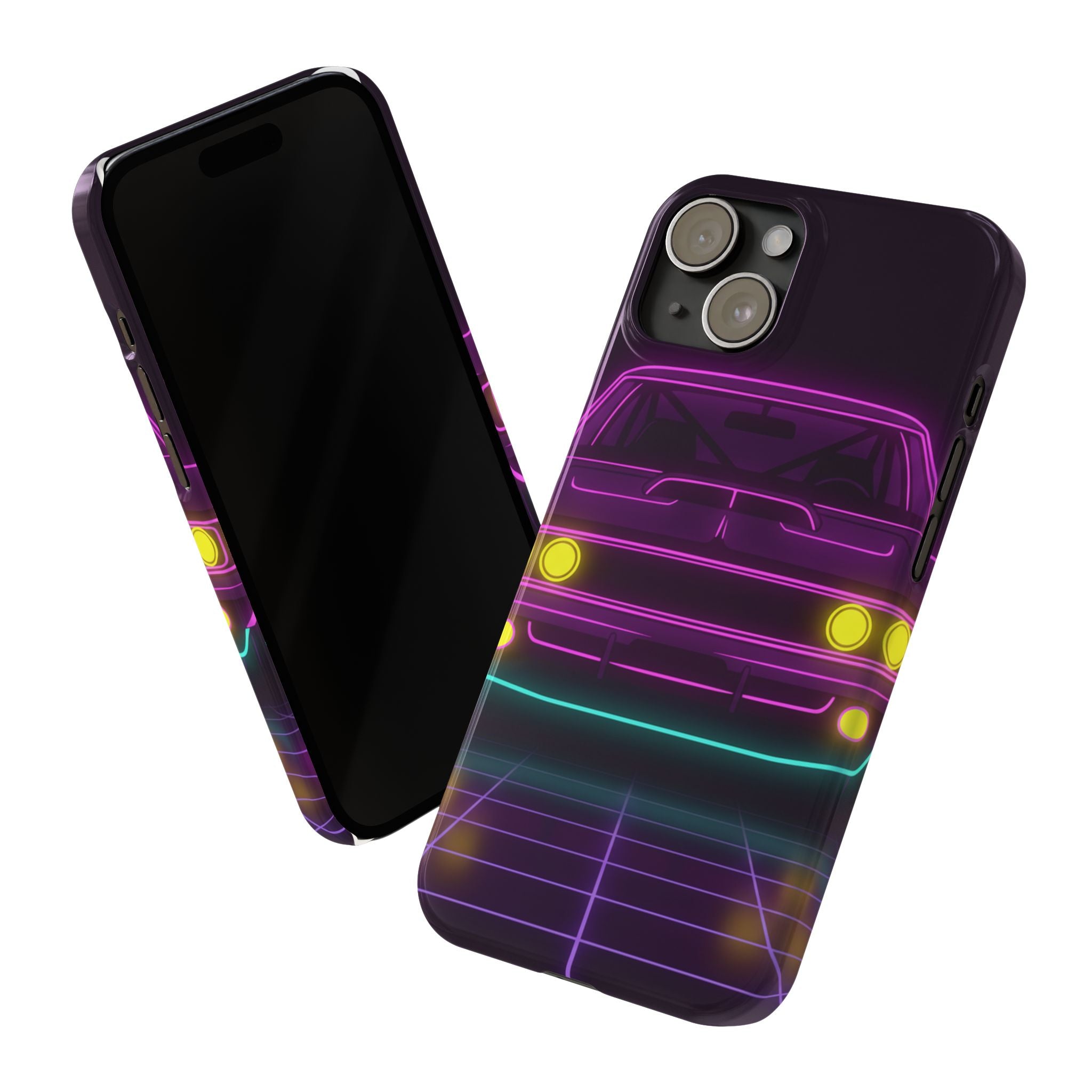 Dodge Charger R/T (1968-70) Neon Synthwave Phone Case