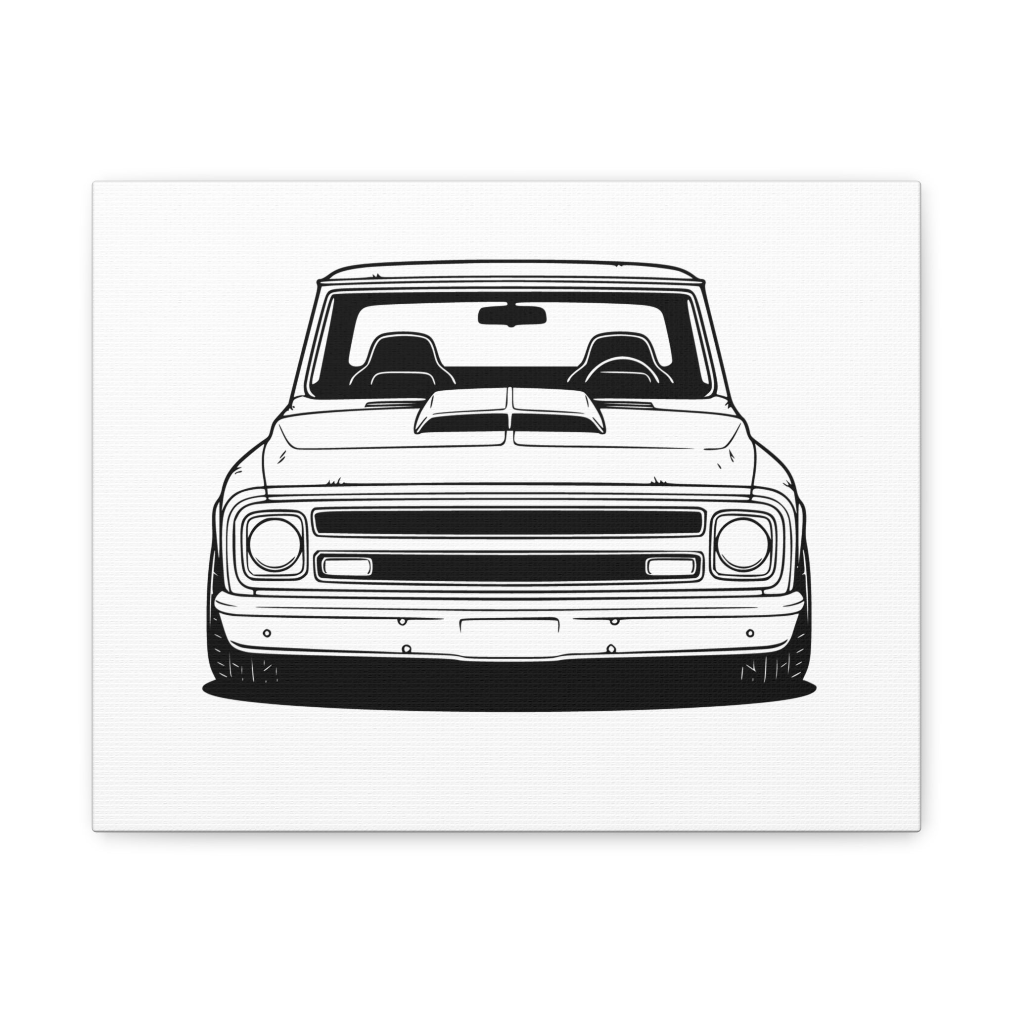 Chevy C10 Pickup (1967-72) Canvas Wall Art