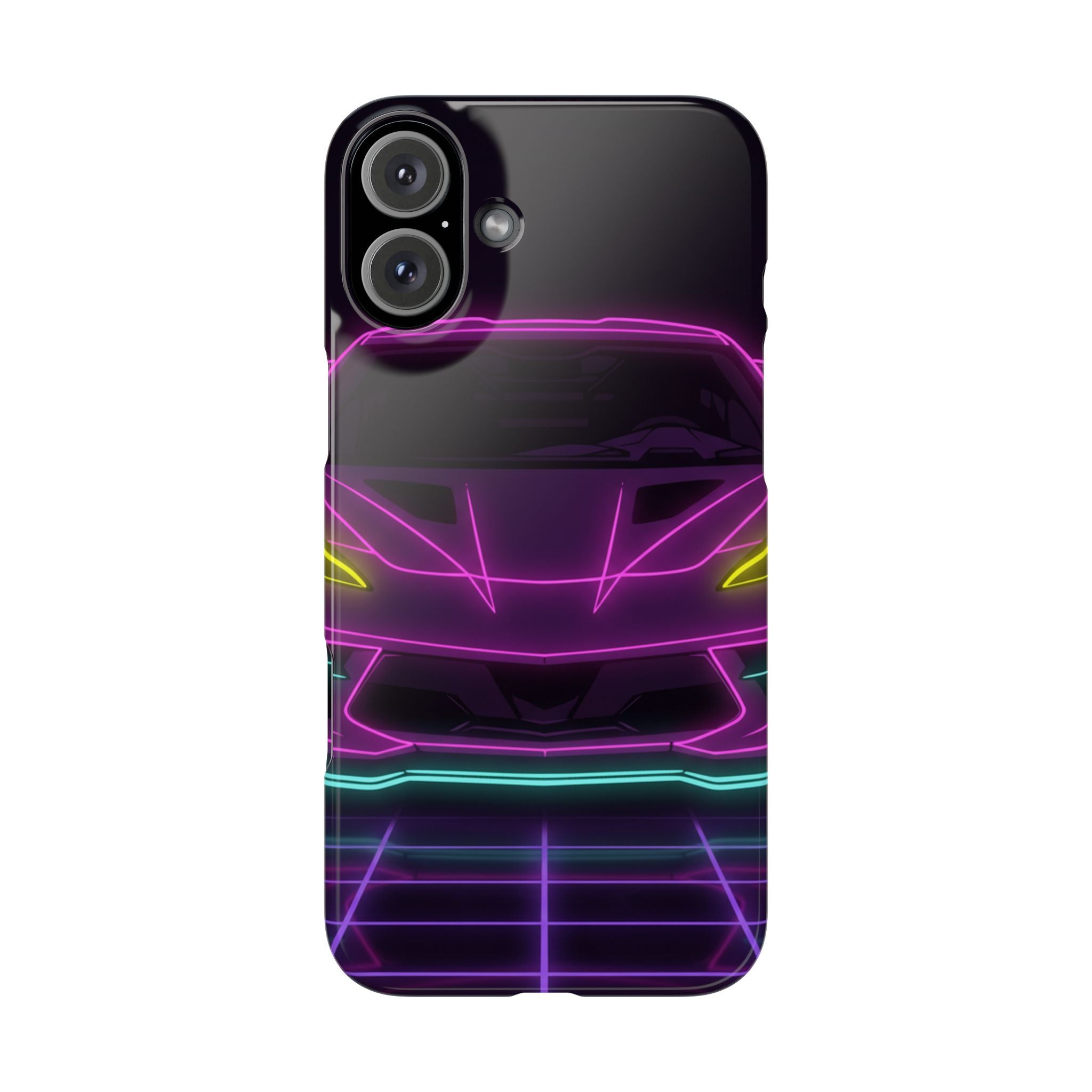 Corvette C8 (2020+) Neon Synthwave Phone Case