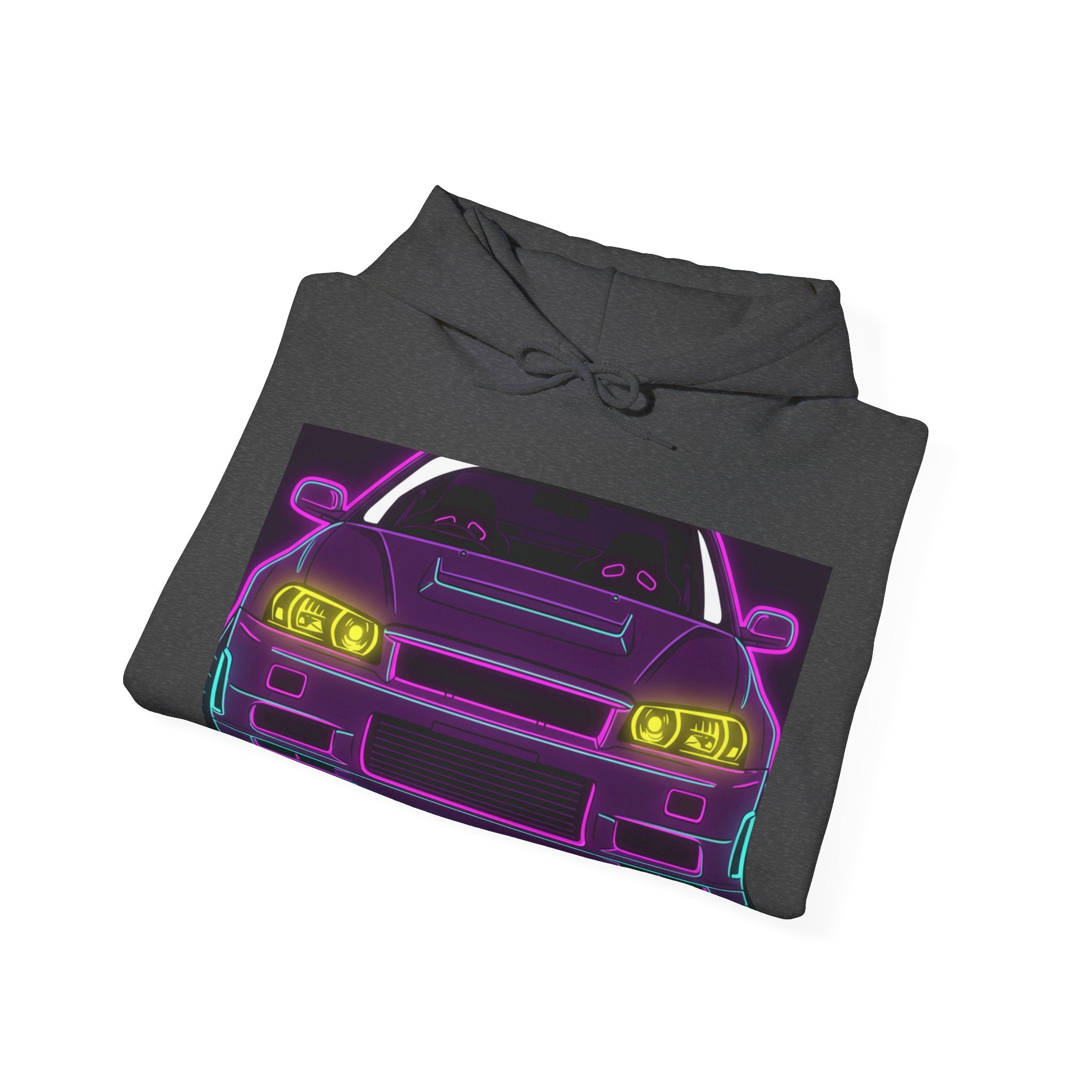 Nissan GT-R Neon Synthwave Unisex Hoodie