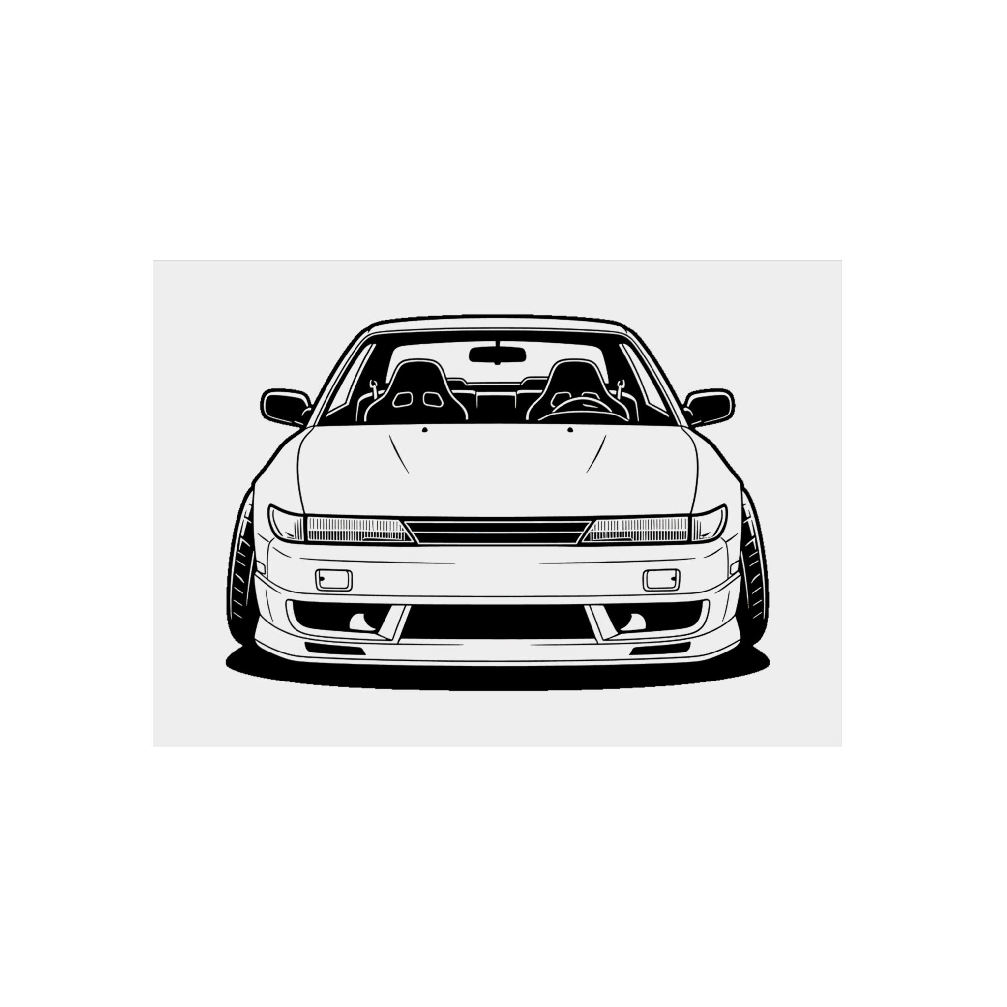Nissan Silvia S13 Metal Wall Sign
